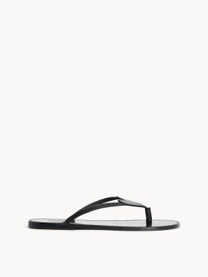 Buty By Malene Birger Ladina Leather Sandals Czarne | PL_BB38192