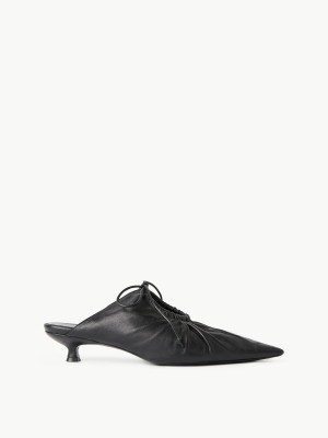 Buty By Malene Birger Masey Leather Mules Czarne | PL_BB30668