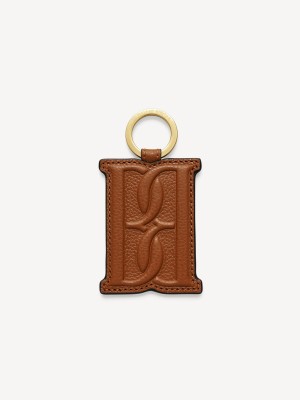 Inne Akcesoria By Malene Birger Monno Leather Keychain Tannin | PL_BB52726