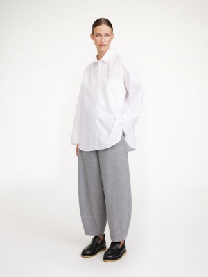 Koszule By Malene Birger Derris Organic Cotton Białe | PL_BB50470