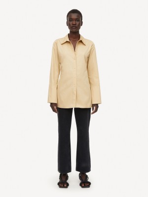 Koszule By Malene Birger Padano Organic Cotton Ciemny | PL_BB17260