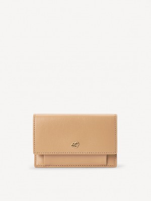 Portfele i wizytowniki By Malene Birger Aya Leather Wallet Sand | PL_BB49147