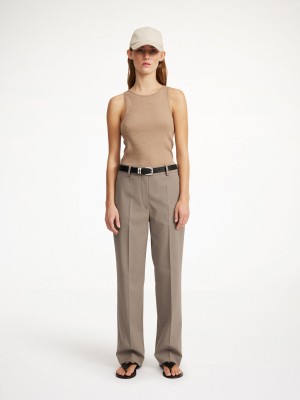 Portki By Malene Birger Igda Straight-leg Shitake | PL_BB46999