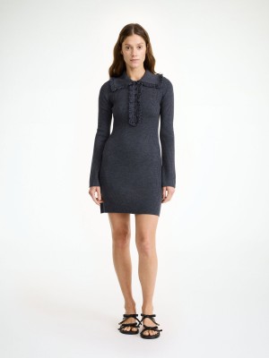 Sukienka By Malene Birger Tonai Merino Wool Szare | PL_BB49615