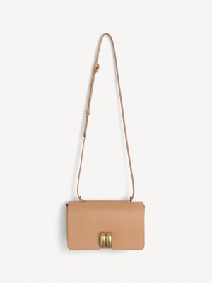 Torby By Malene Birger Noval Leather Shoulder Tan | PL_BB29819