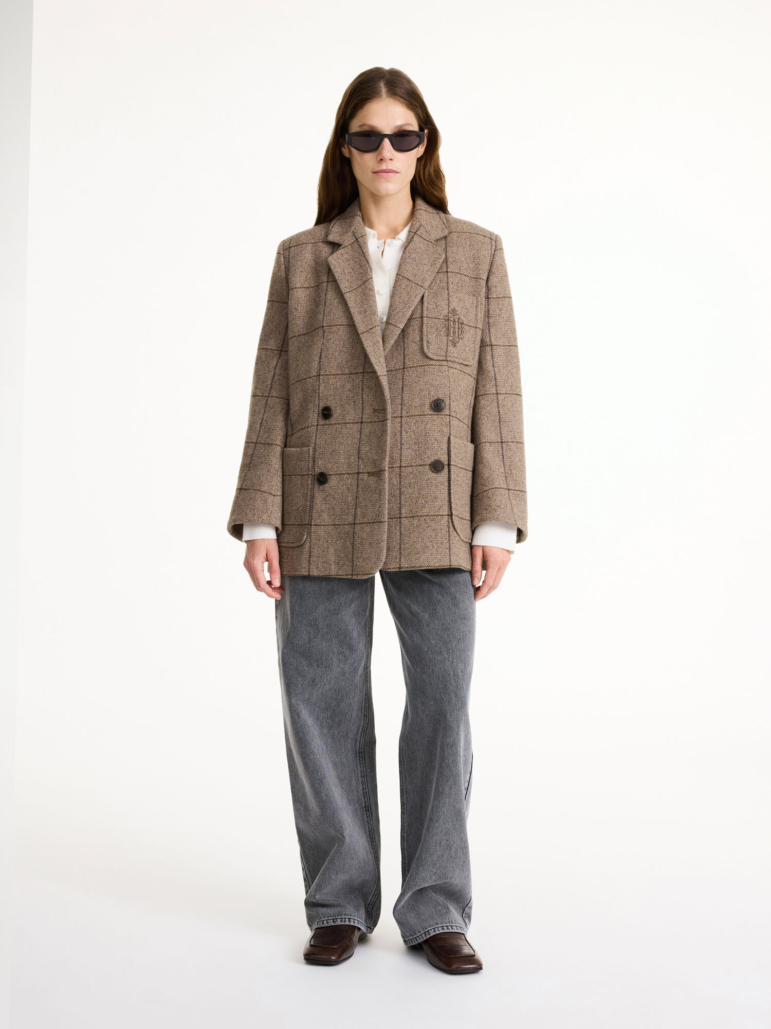 Blezery By Malene Birger Railey Double-breasted Autumn check | PL_BB32334