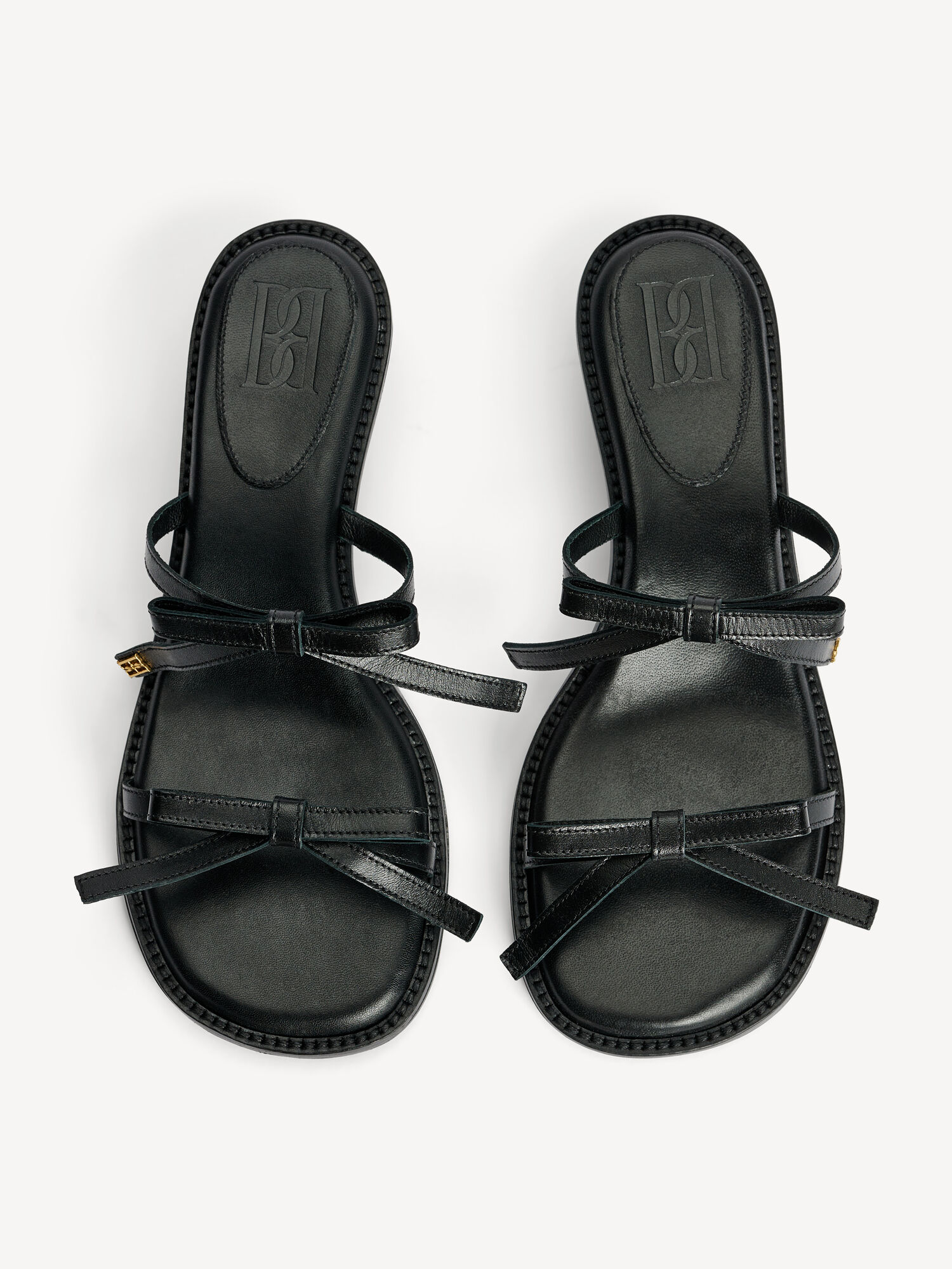 Buty By Malene Birger Tianno Leather Sandals Czarne | PL_BB54396