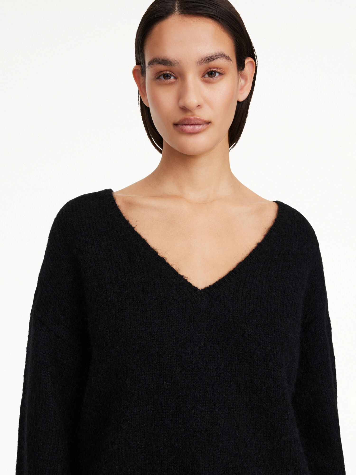 Dzianina By Malene Birger Cimone Sweater Czarne | PL_BB83934