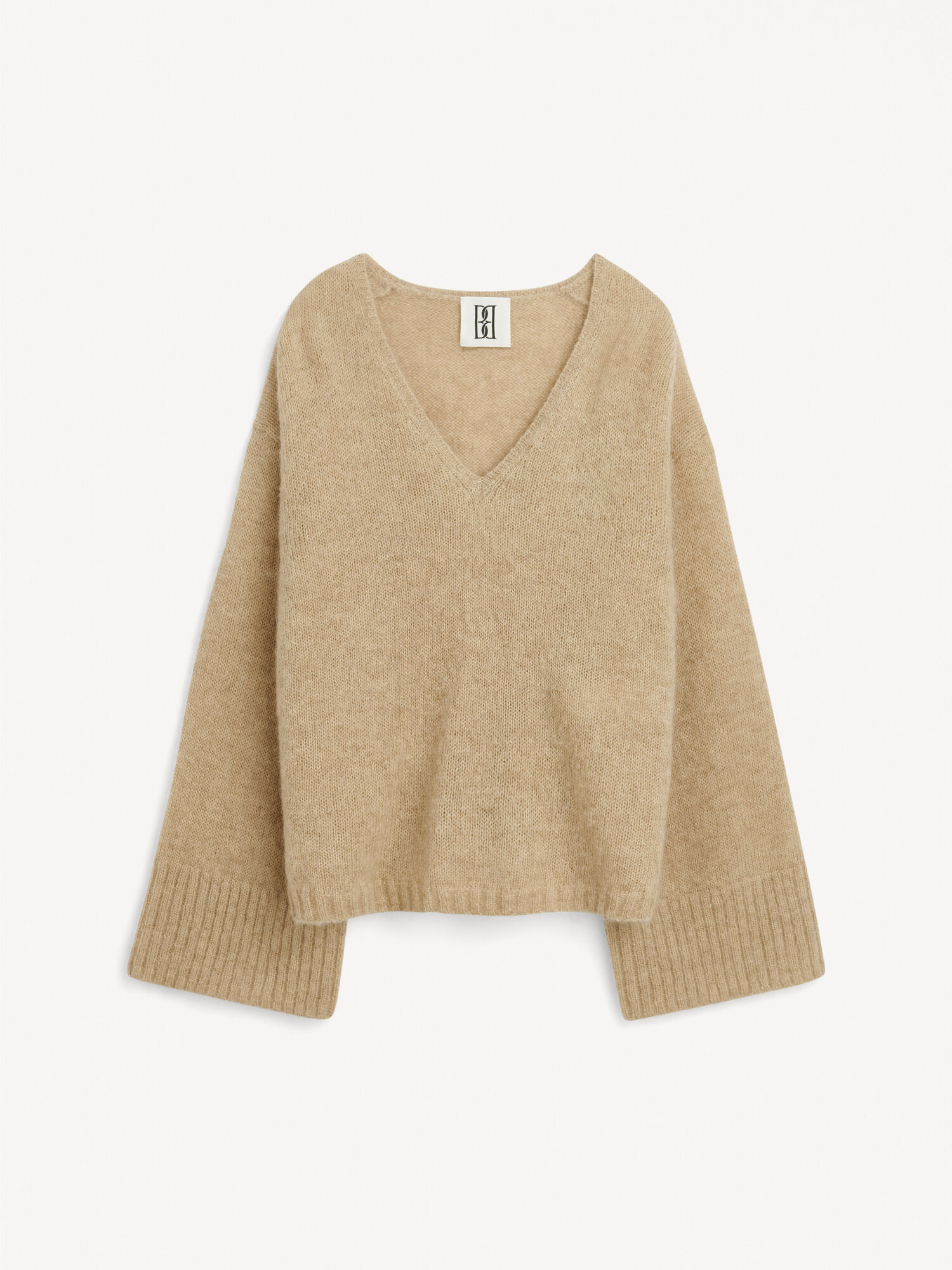 Dzianina By Malene Birger Cimone Sweater Beżowe | PL_BB52981