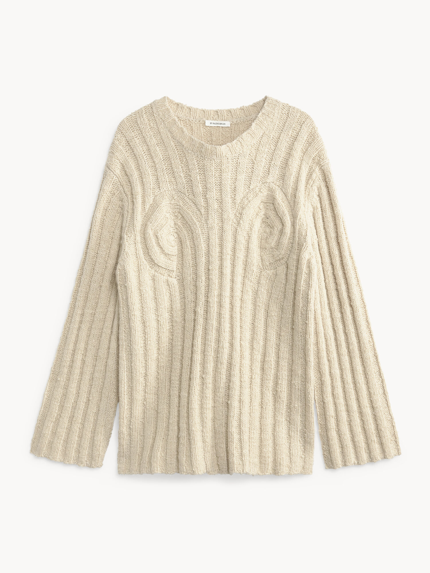 Dzianina By Malene Birger Cirra Ribbed Sweater Oyster Gray | PL_BB22603