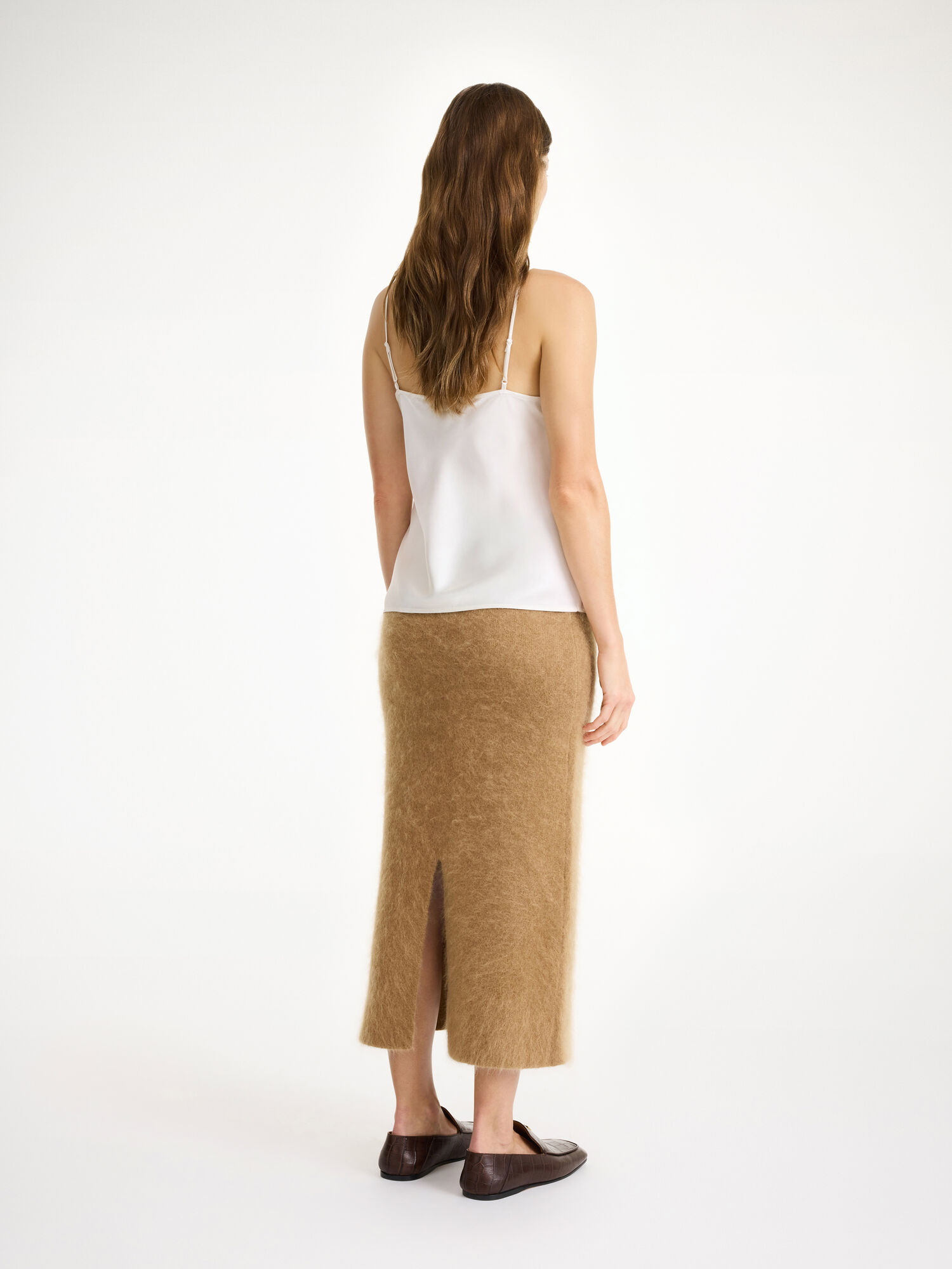 Dzianina By Malene Birger Estille Midi Skirt Brązowe | PL_BB85555