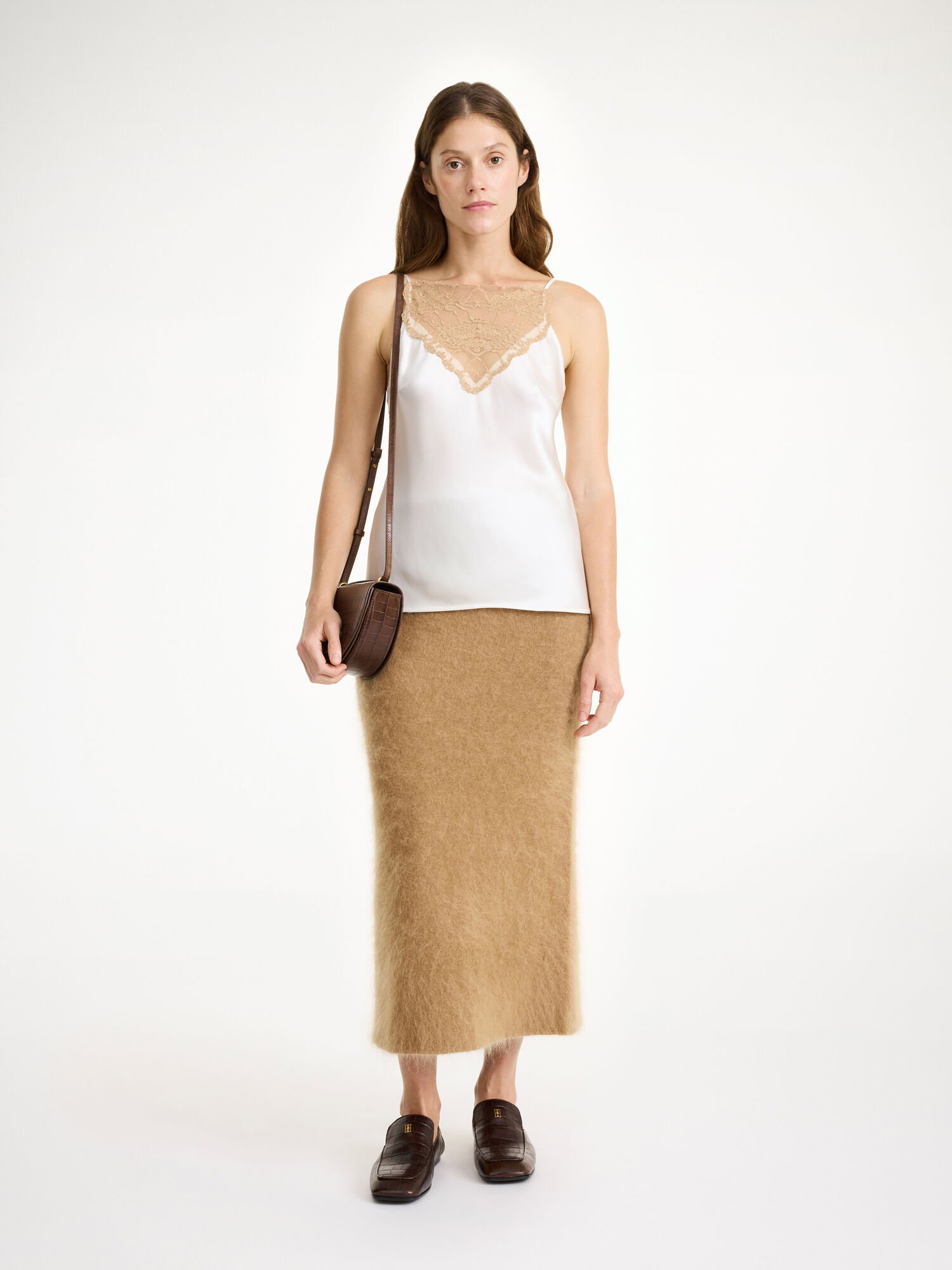 Dzianina By Malene Birger Estille Midi Skirt Brązowe | PL_BB85555