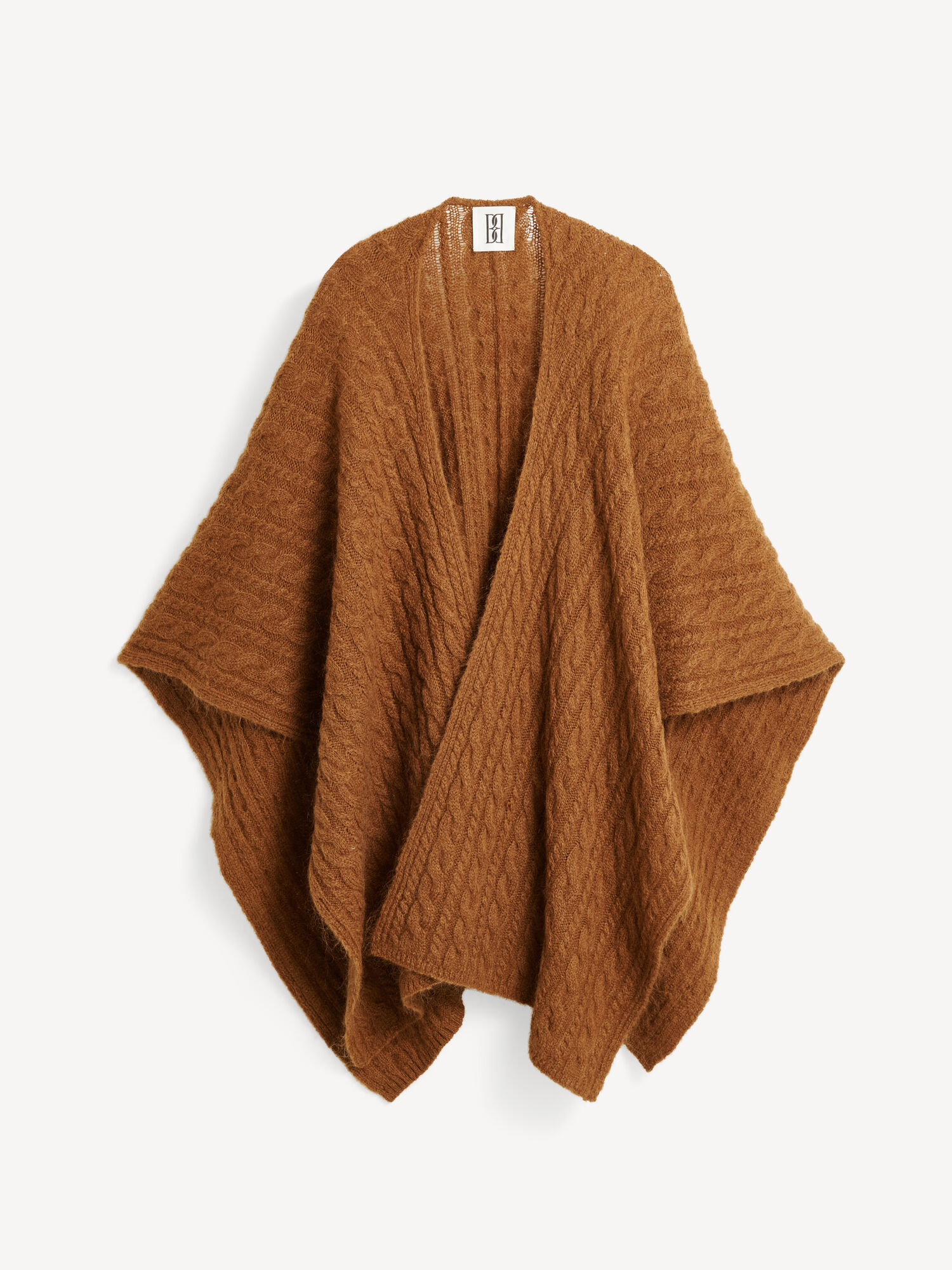 Dzianina By Malene Birger Kassillas Wool-blend Poncho Bison | PL_BB46659