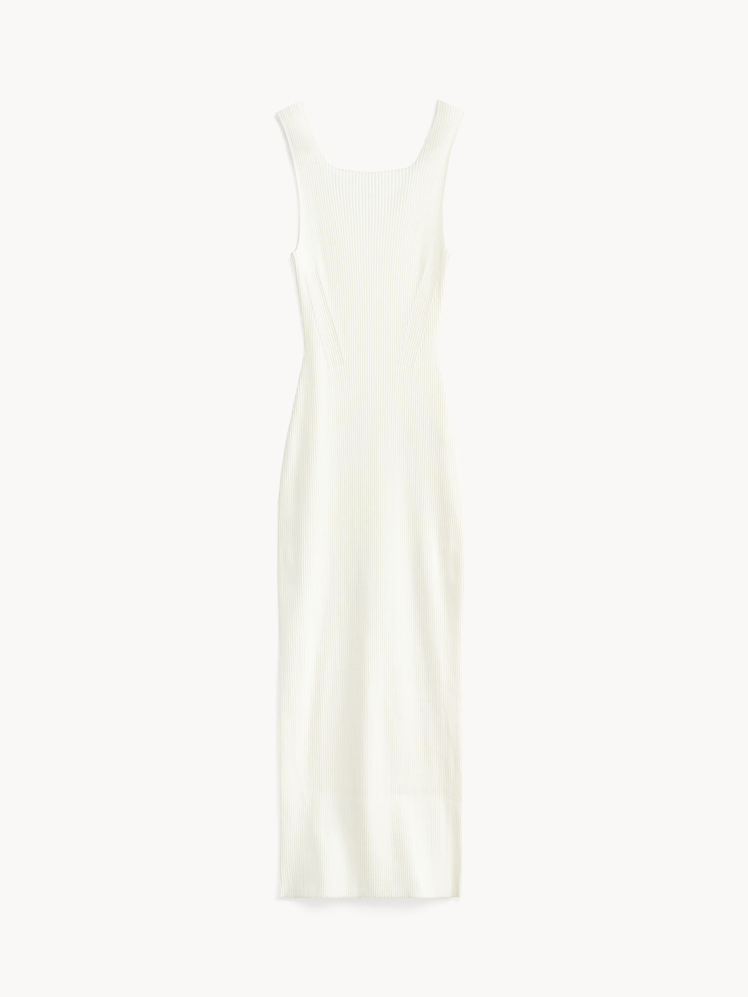 Dzianina By Malene Birger Milelo Maxi Dress Białe | PL_BB89106