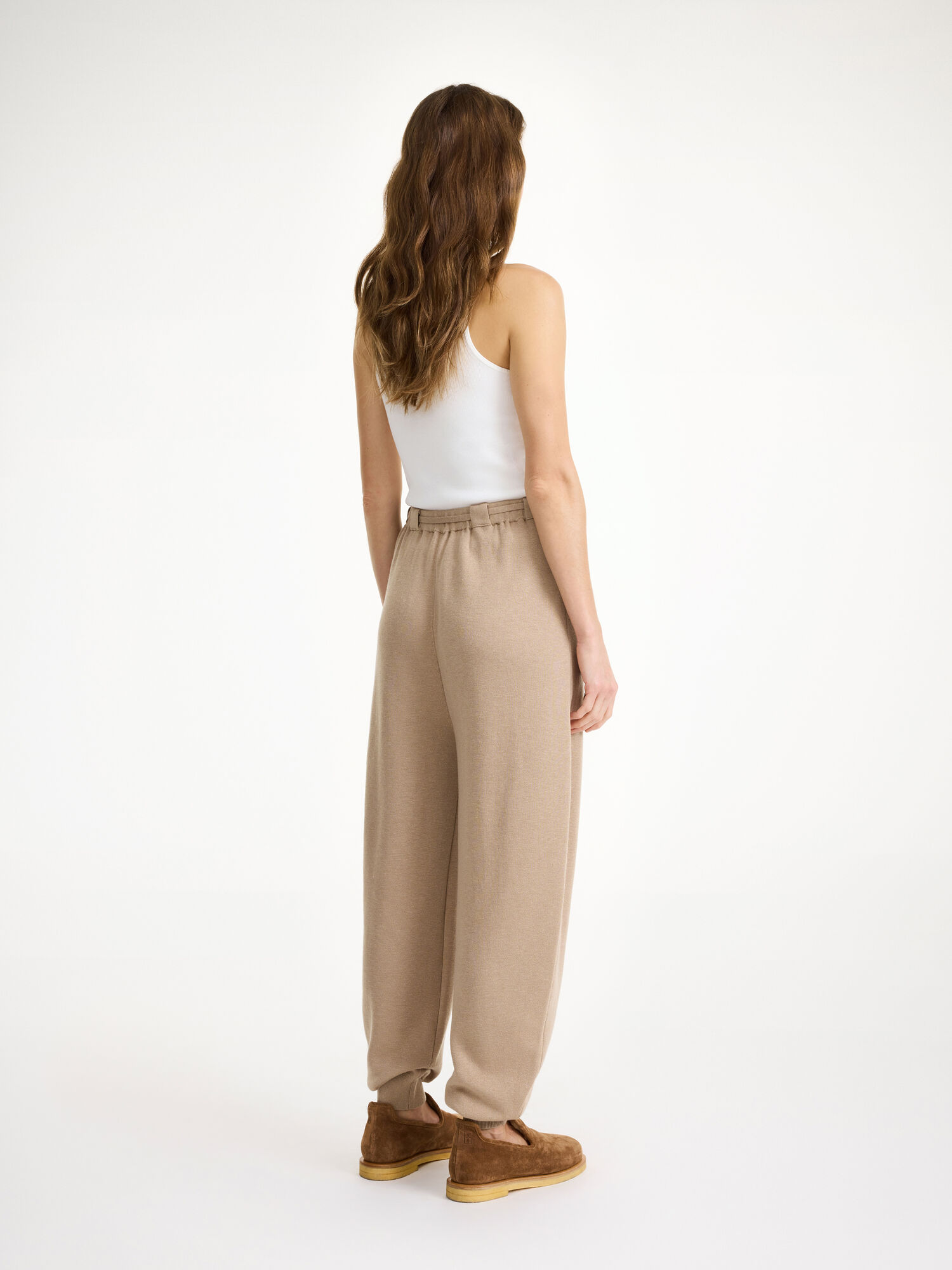 Dzianina By Malene Birger Tevana High-waisted Trousers Nomad | PL_BB24292