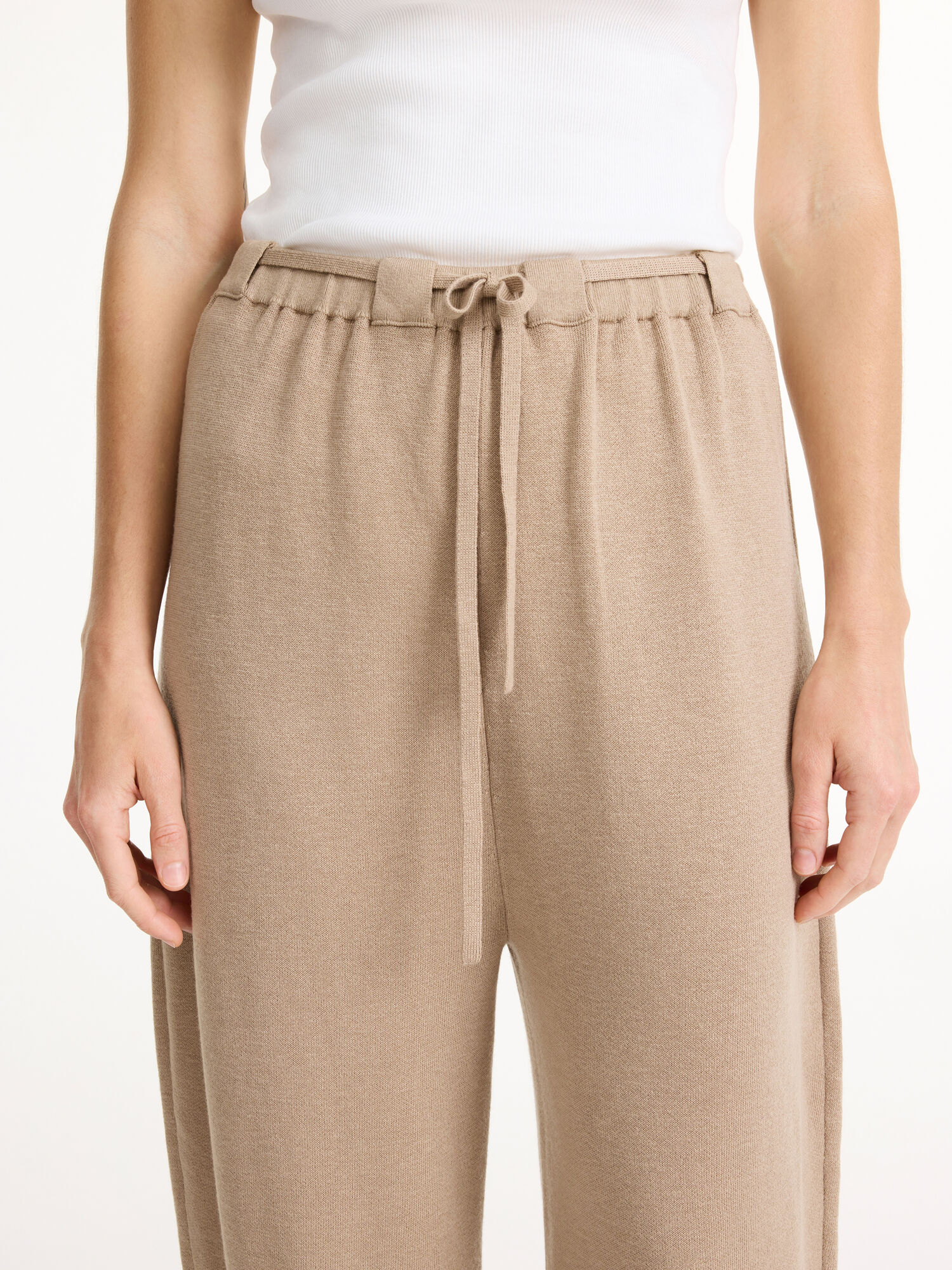 Dzianina By Malene Birger Tevana High-waisted Trousers Nomad | PL_BB24292