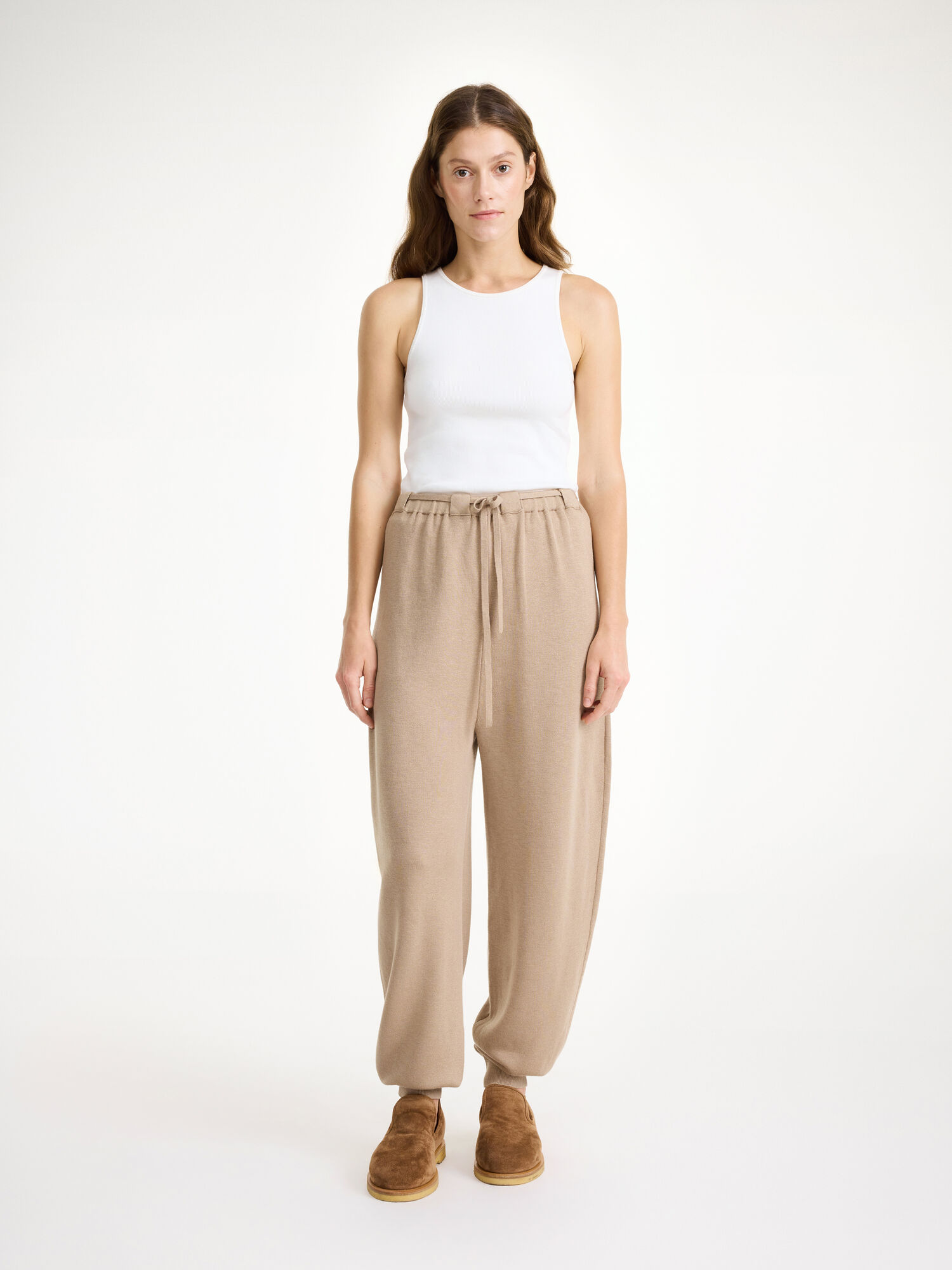 Dzianina By Malene Birger Tevana High-waisted Trousers Nomad | PL_BB24292