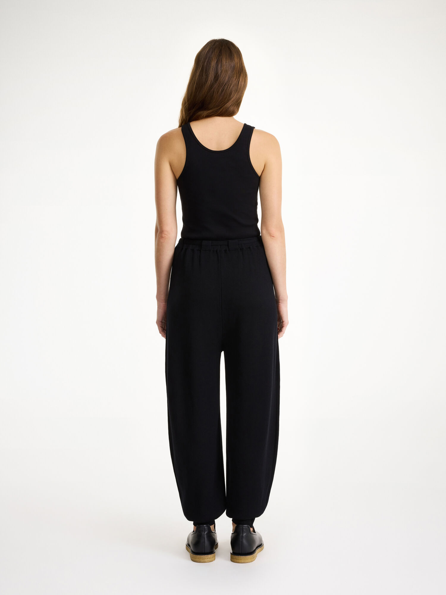 Dzianina By Malene Birger Tevana High-waisted Trousers Czarne | PL_BB28300