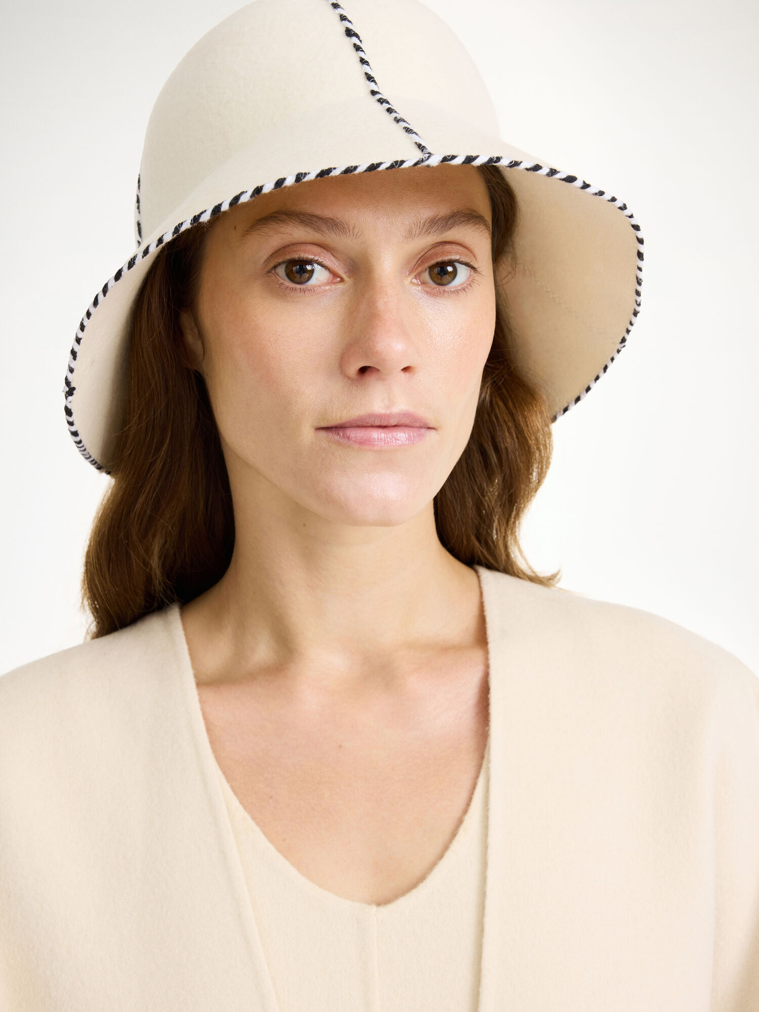 Inne Akcesoria By Malene Birger Ilmura Wool Hat Oyster Gray | PL_BB36943