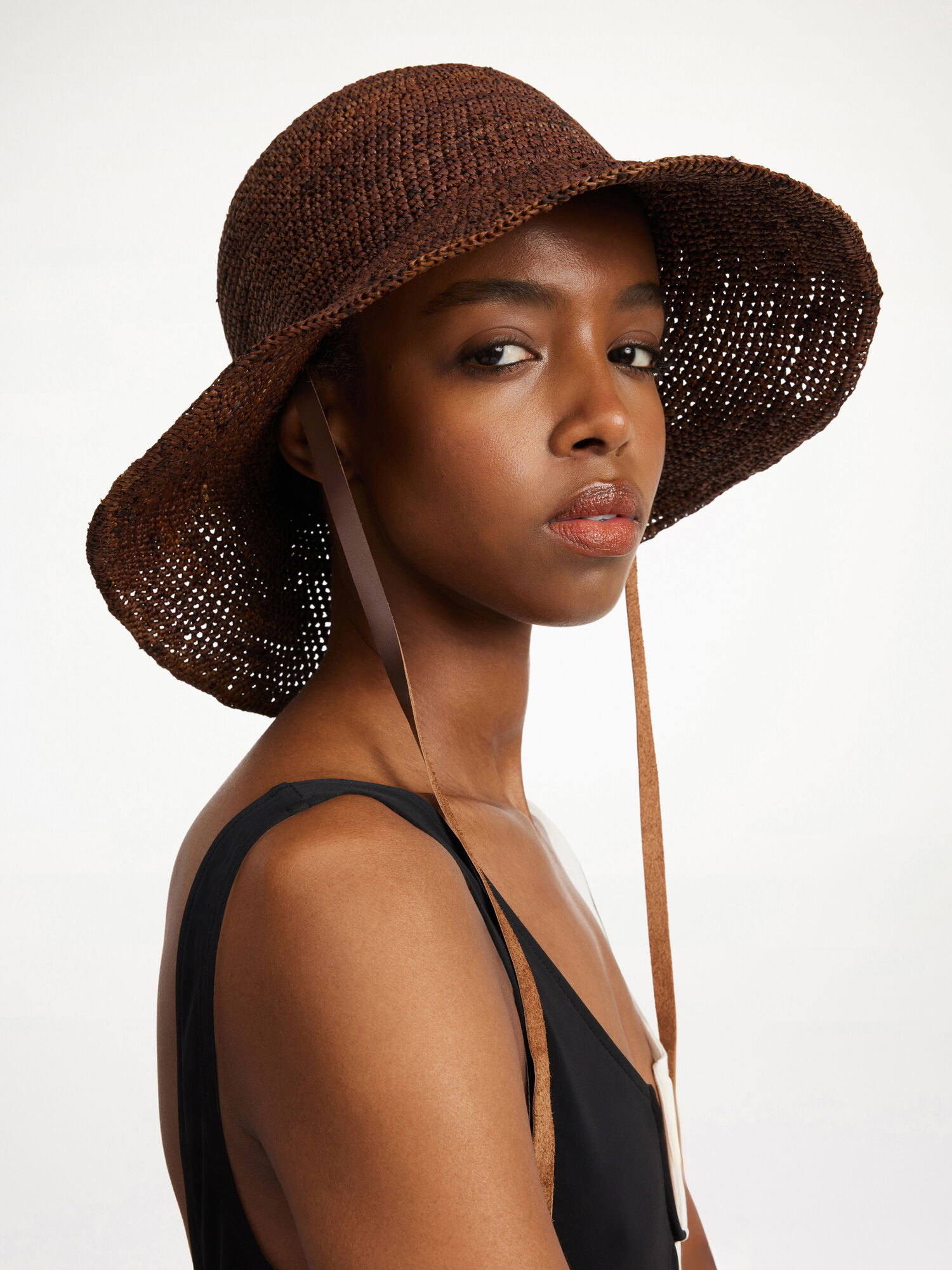 Inne Akcesoria By Malene Birger Rafiah Straw Hat Bison | PL_BB81485