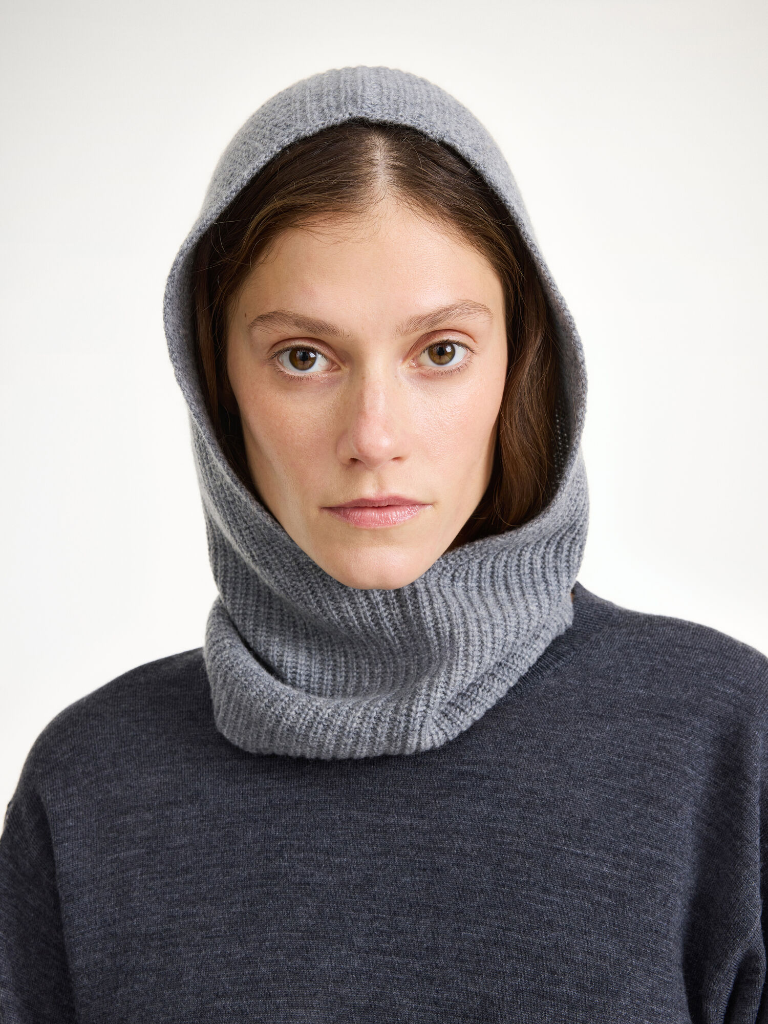 Inne Akcesoria By Malene Birger Renima Balaclava Szare | PL_BB40263