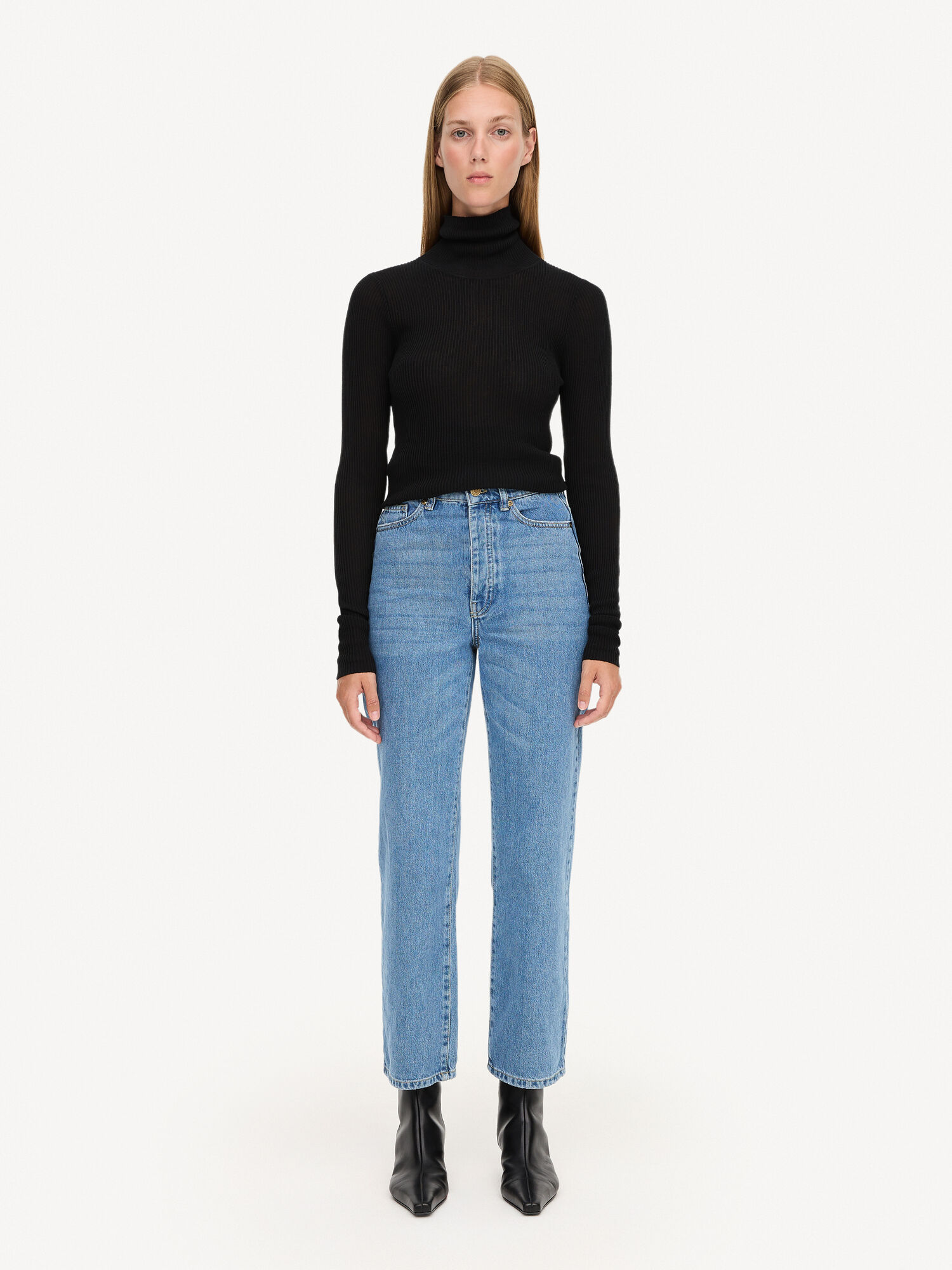 Jeansy By Malene Birger Milium Organic Cotton Niebieskie | PL_BB66499