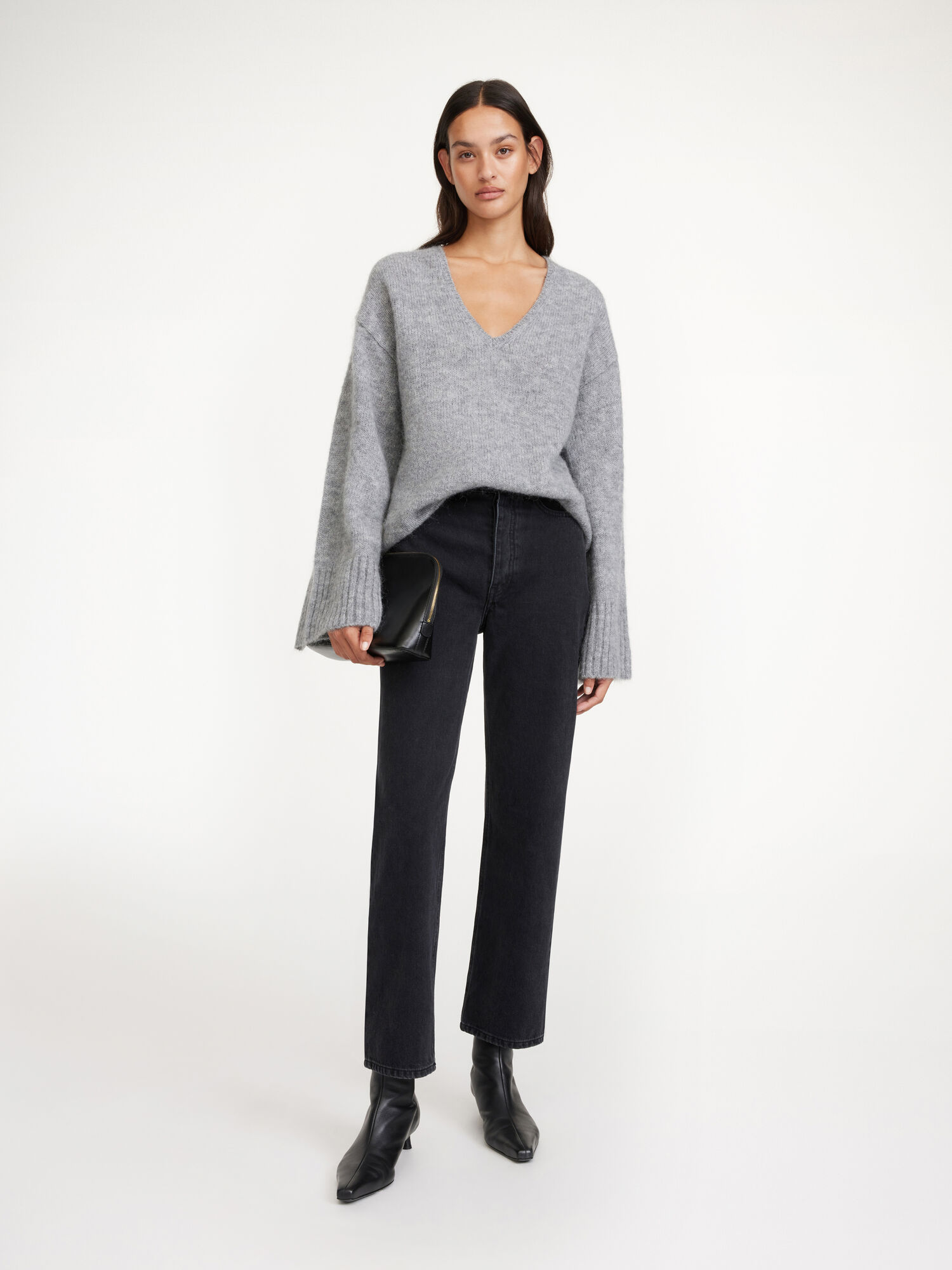 Jeansy By Malene Birger Milium Organic Cotton Czarne | PL_BB64413