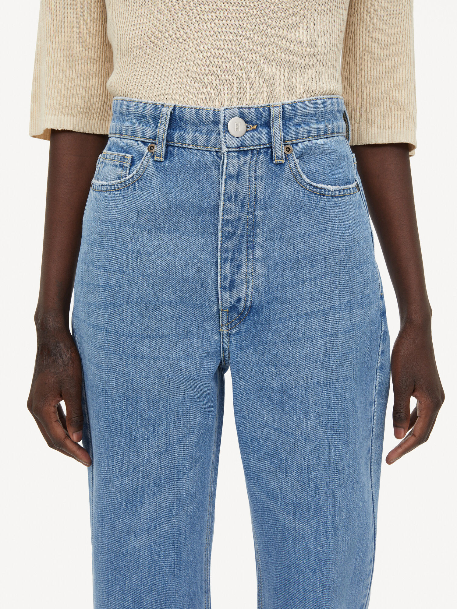 Jeansy By Malene Birger Miliumlo Organic Cotton Niebieskie | PL_BB74102