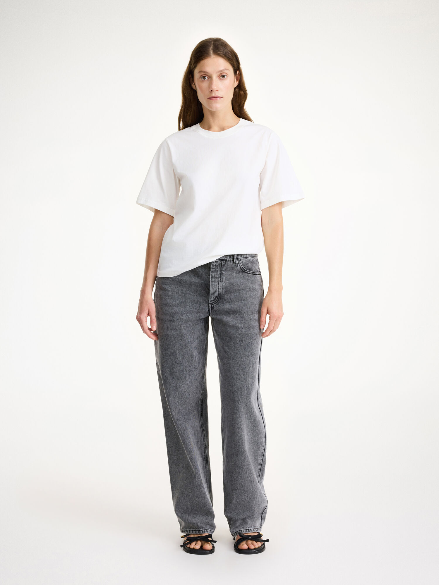 Jeansy By Malene Birger Vinola Organic Cotton Czarne | PL_BB22389