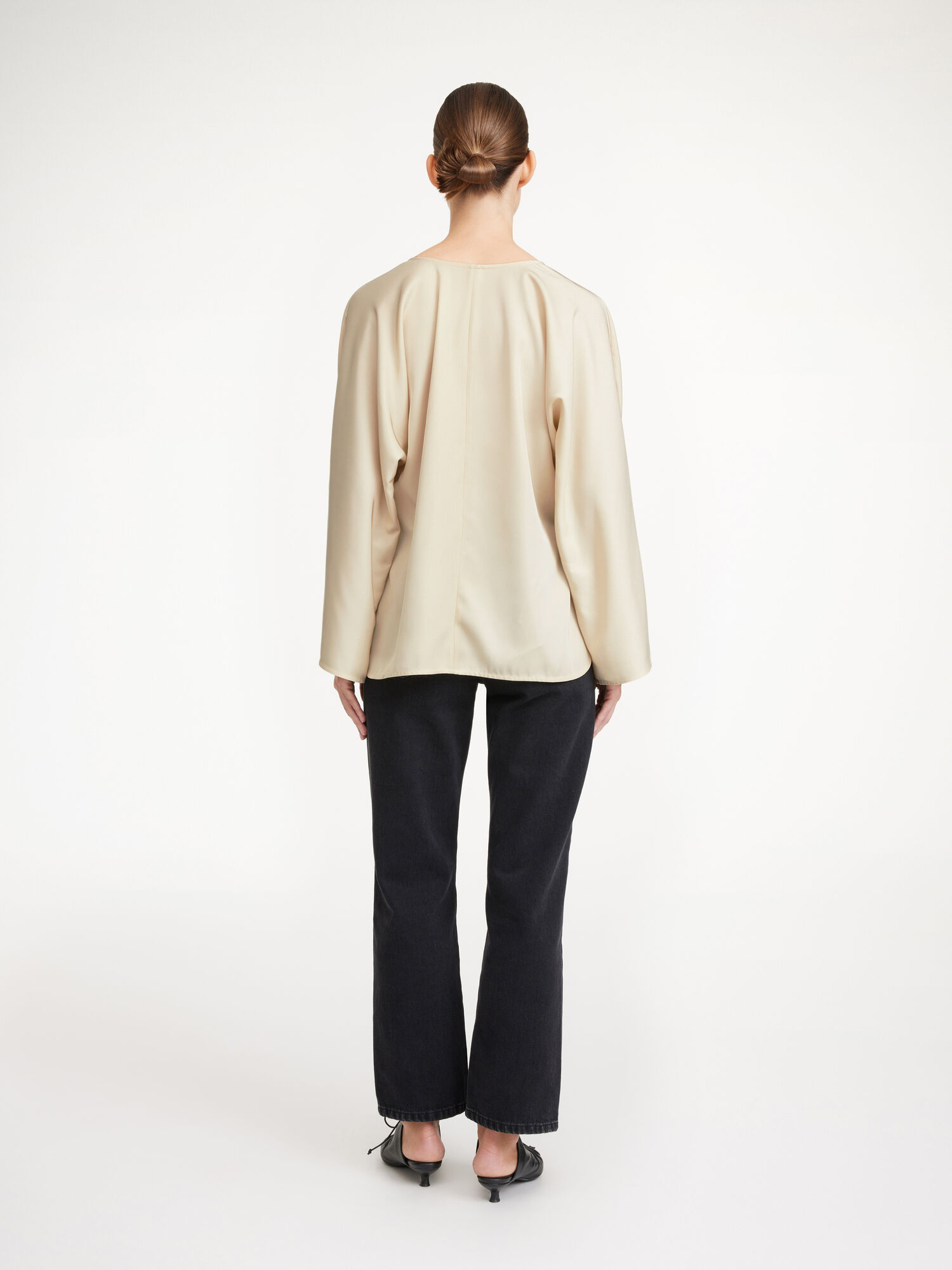 Koszule By Malene Birger Calias Tunic-style Blouse Kremowe | PL_BB37556