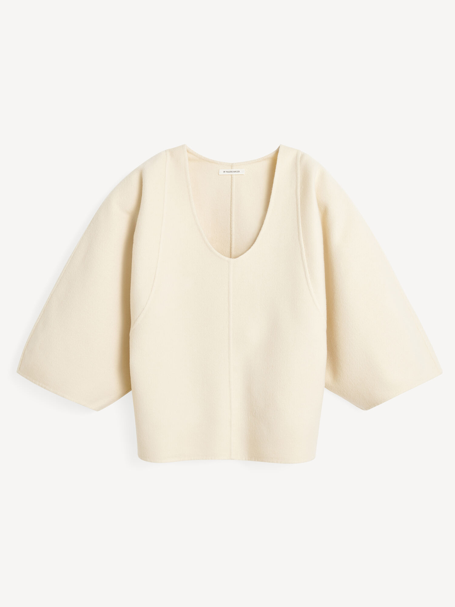 Koszule By Malene Birger Calya Wool Blouse Pearl | PL_BB30027