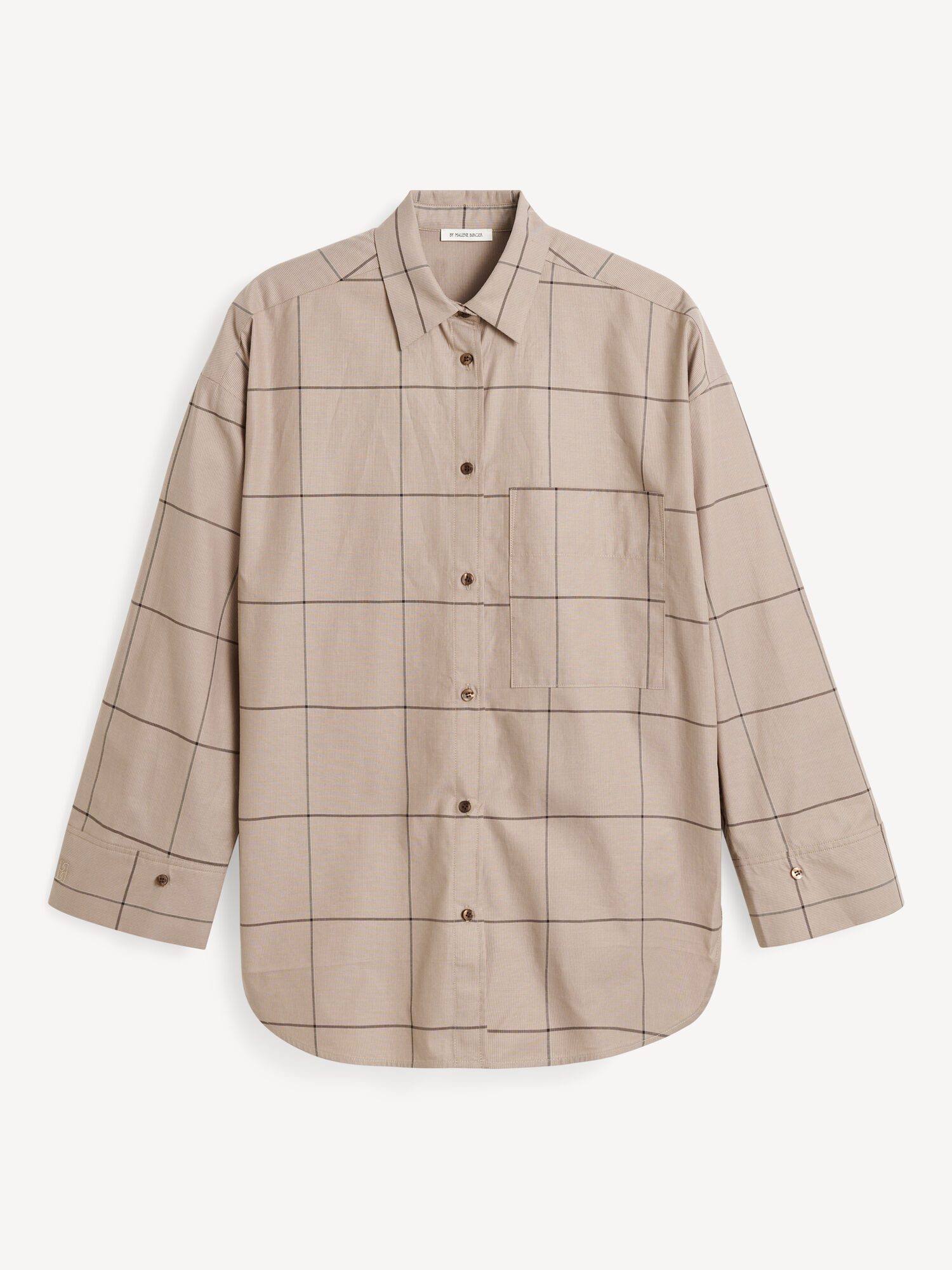 Koszule By Malene Birger Derris Organic Cotton Autumn check | PL_BB24432