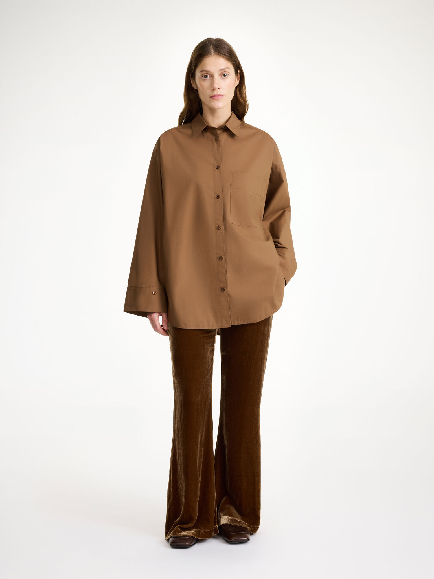 Koszule By Malene Birger Derris Organic Cotton Bison | PL_BB65301