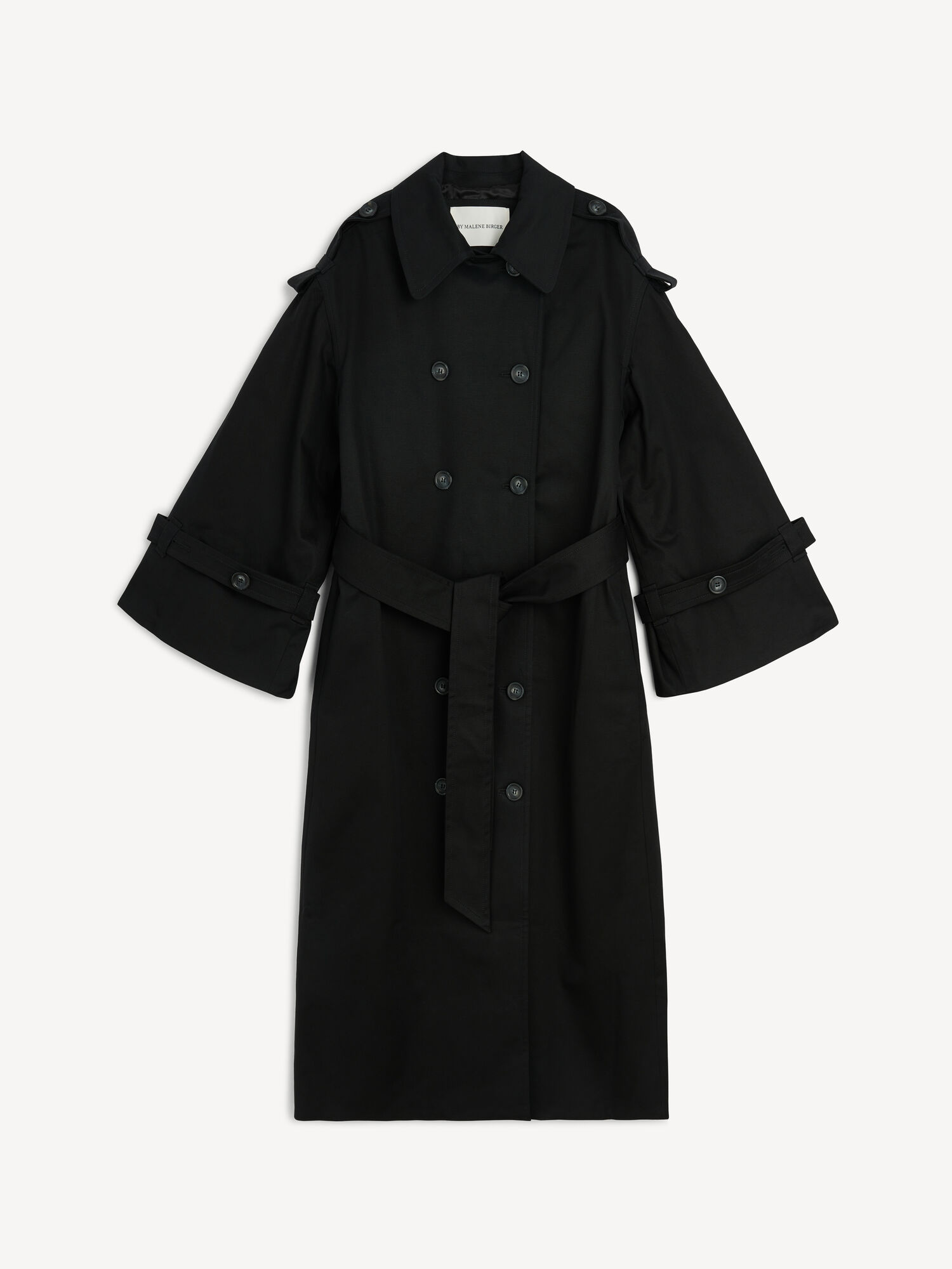 Kurtki By Malene Birger Alanis Trench Czarne | PL_BB20805