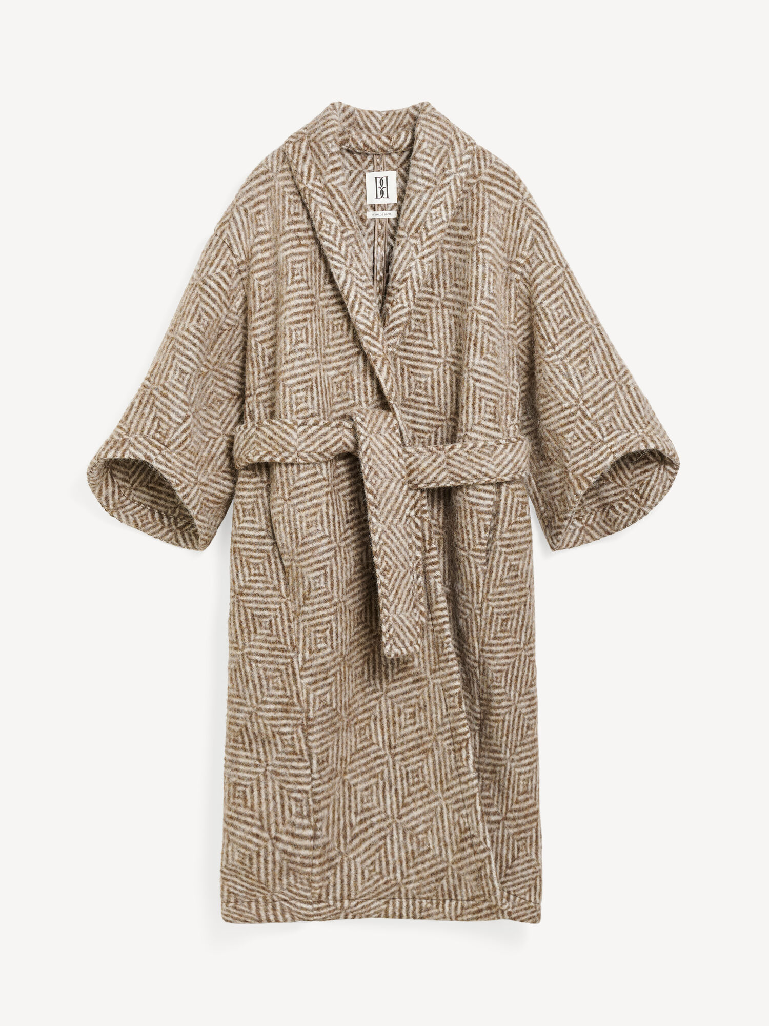 Kurtki By Malene Birger Mangia Wool-blend Shitake | PL_BB60961