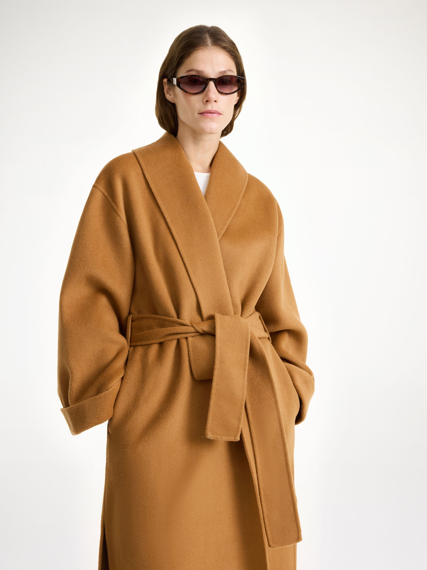 Kurtki By Malene Birger Trullem Wool Raw Sugar | PL_BB22072