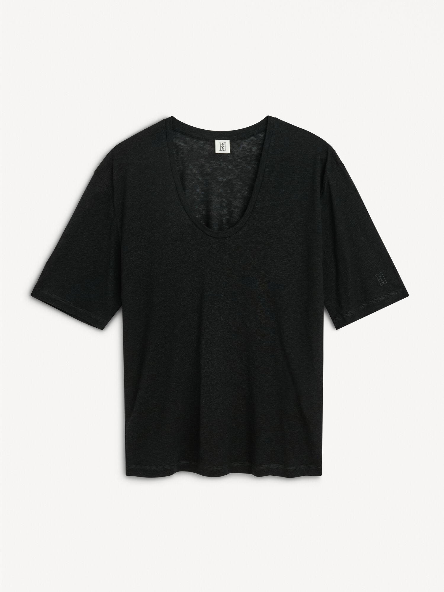 Najfatalniejszy By Malene Birger Amaringa T-shirt Czarne | PL_BB38187