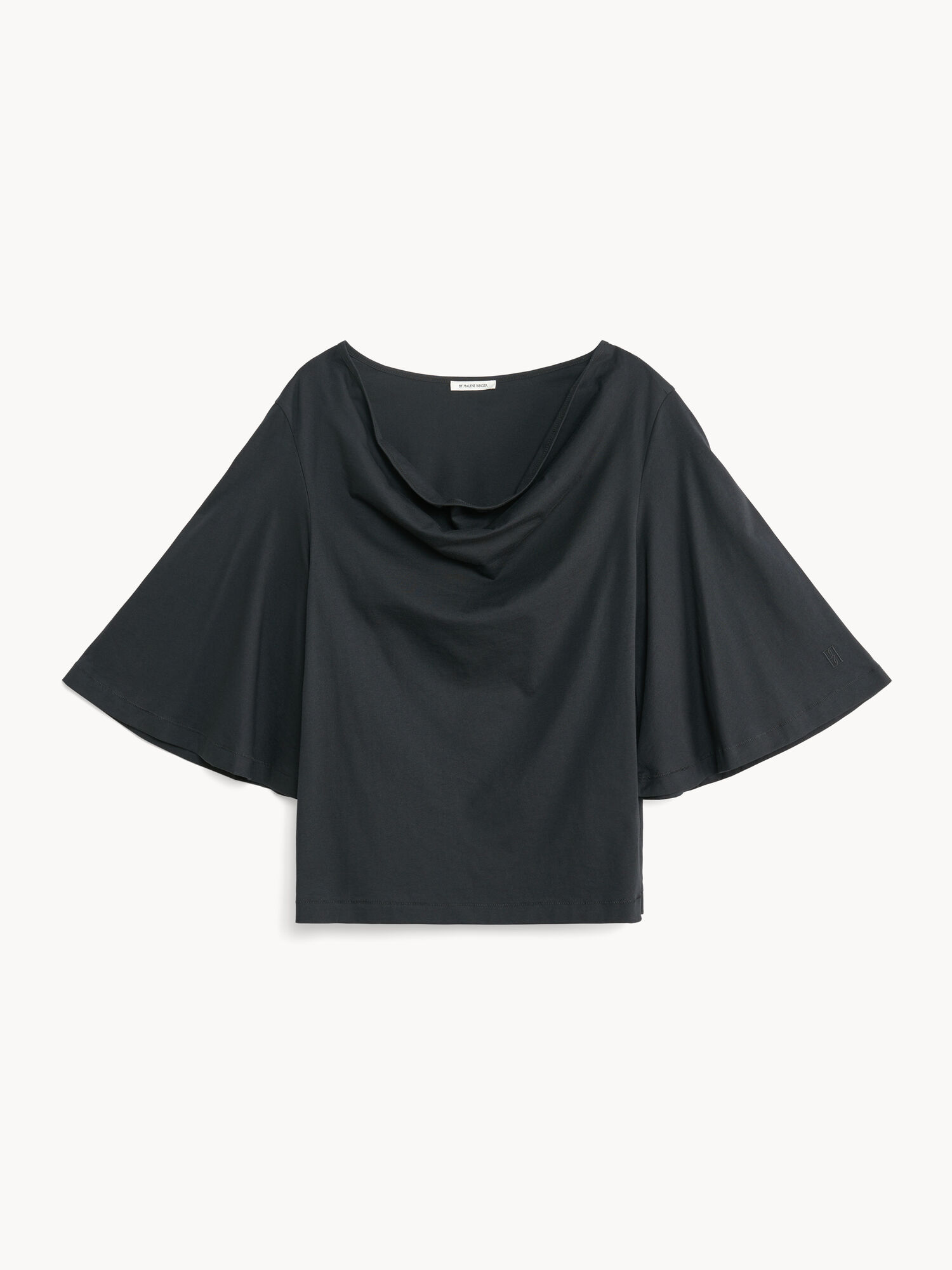 Najfatalniejszy By Malene Birger Bryar Organic Cotton T-shirt Czarne | PL_BB79561