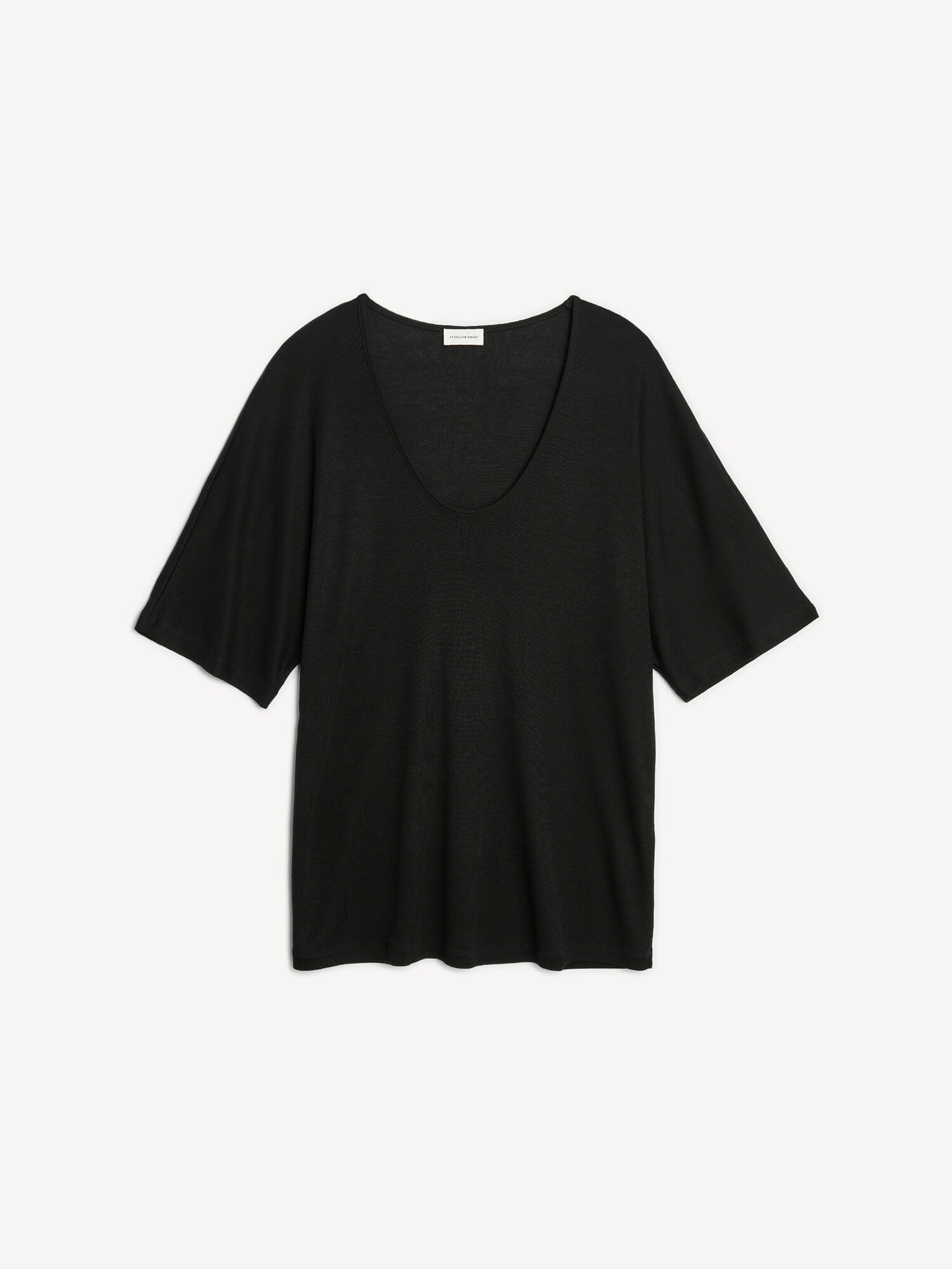 Najfatalniejszy By Malene Birger Cevina Oversized T-shirt Czarne | PL_BB65307