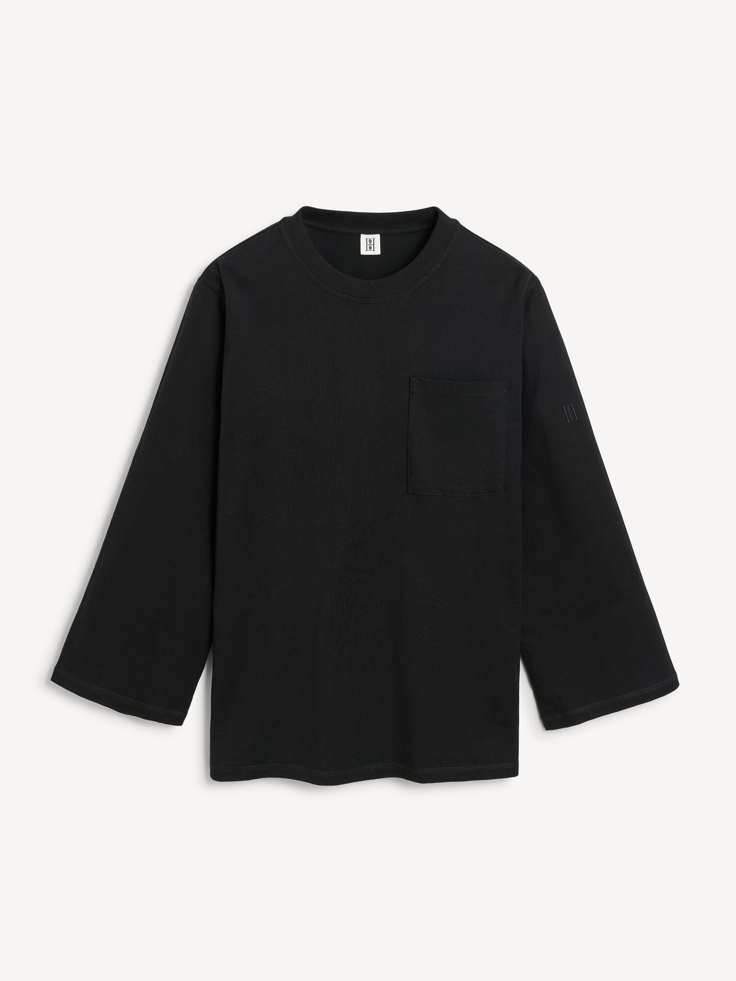 Najfatalniejszy By Malene Birger Fayeh Oversized Longsleeve Czarne | PL_BB55507