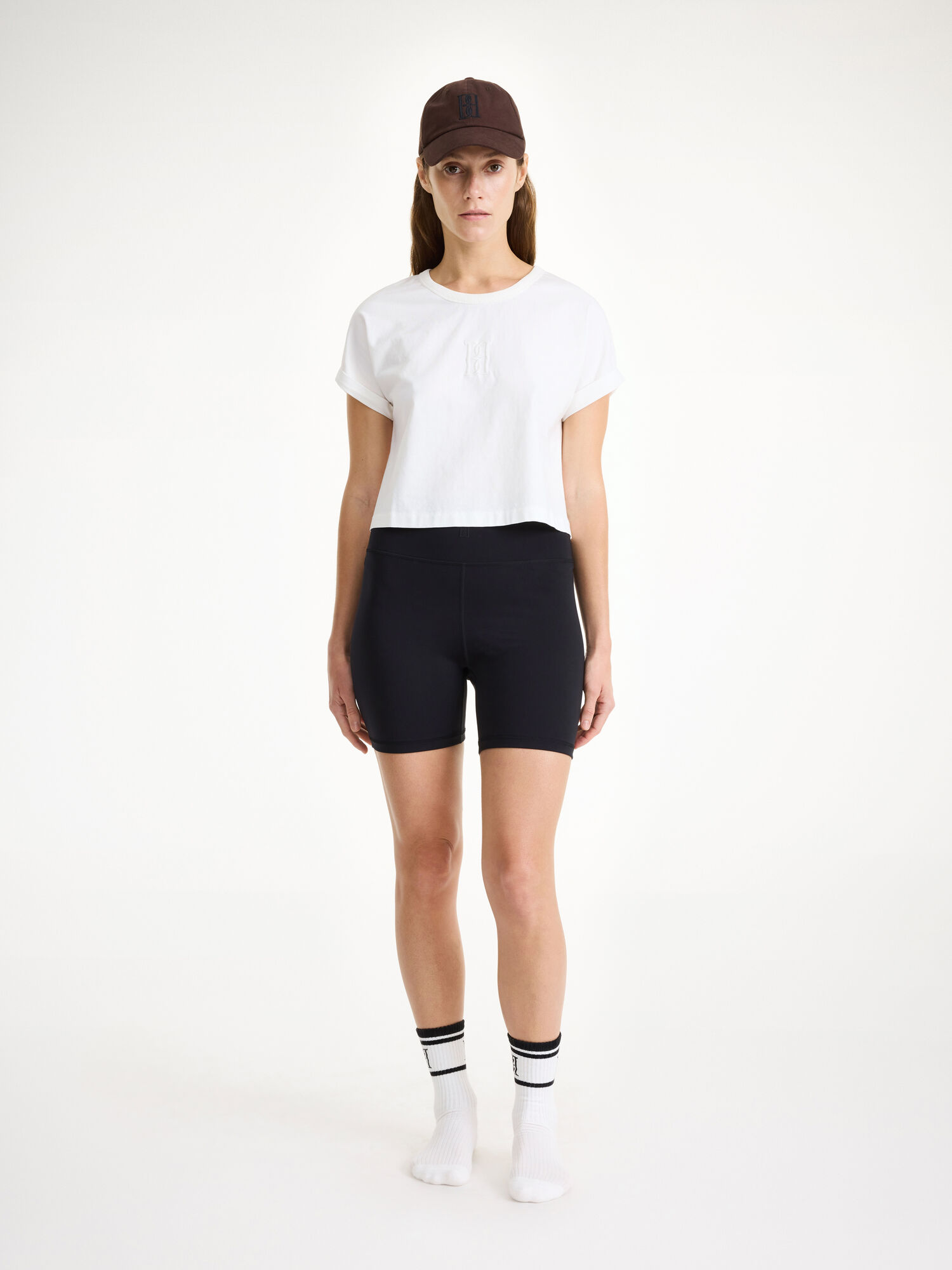 Odzież sportowa By Malene Birger Hedalia Organic Cotton T-shirt Białe | PL_BB82859