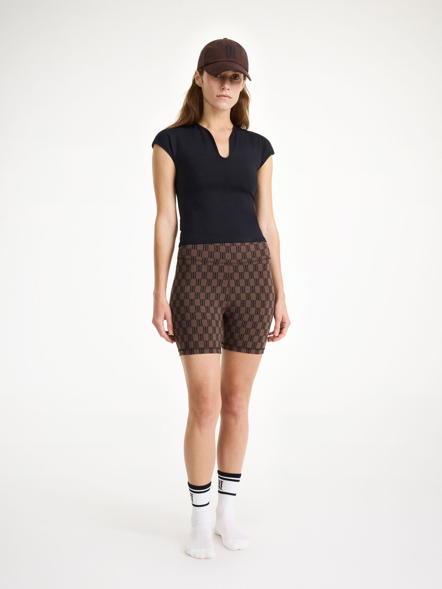 Odzież sportowa By Malene Birger Siola Atheletic Shorts Ciemny | PL_BB40968