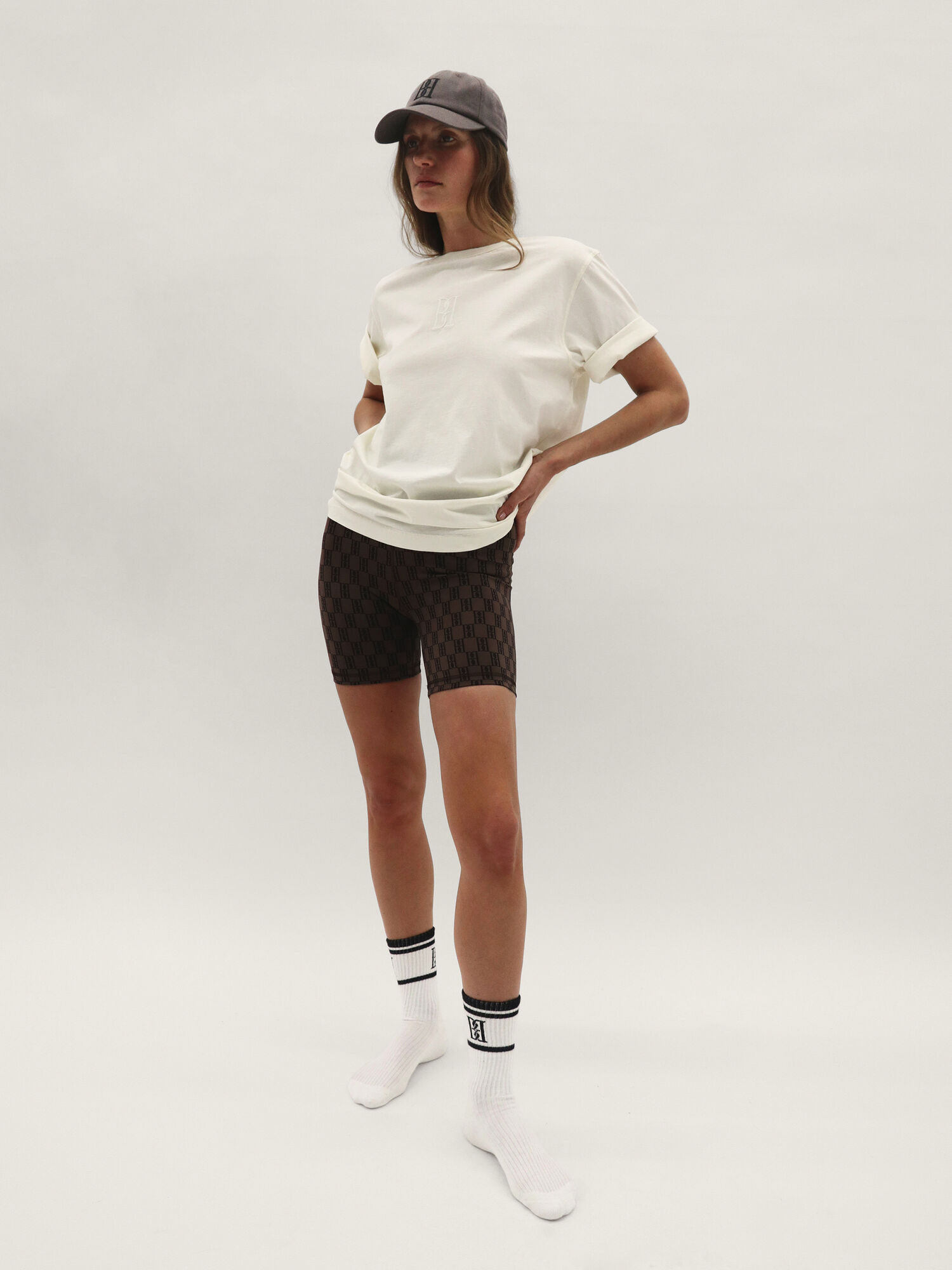 Odzież sportowa By Malene Birger Siola Atheletic Shorts Ciemny | PL_BB40968