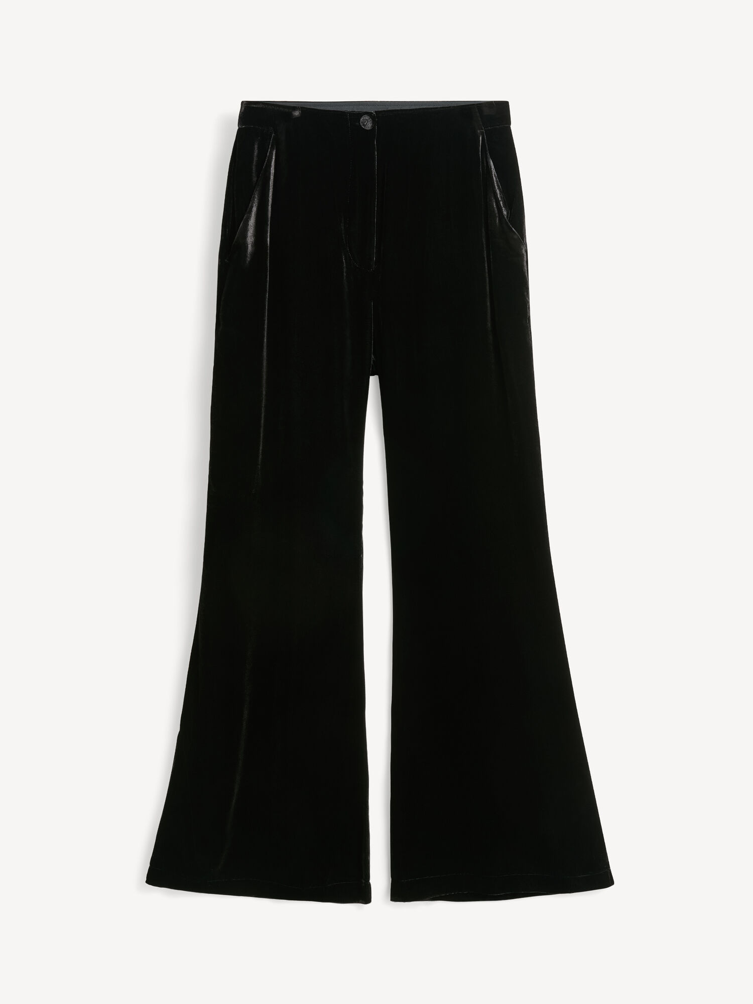 Portki By Malene Birger Amores High-waisted Czarne | PL_BB95705