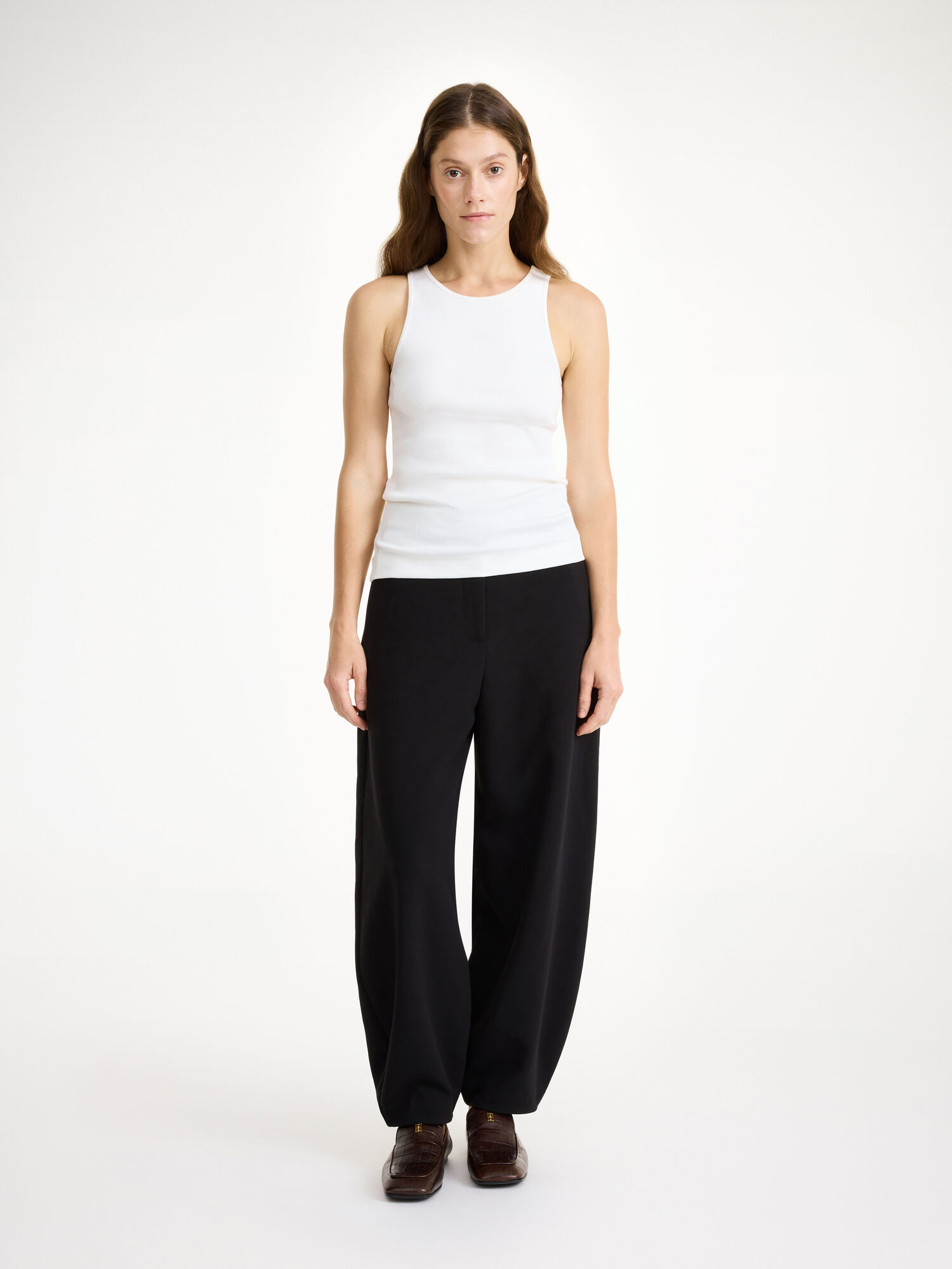 Portki By Malene Birger Carlien High-waist Czarne | PL_BB61583