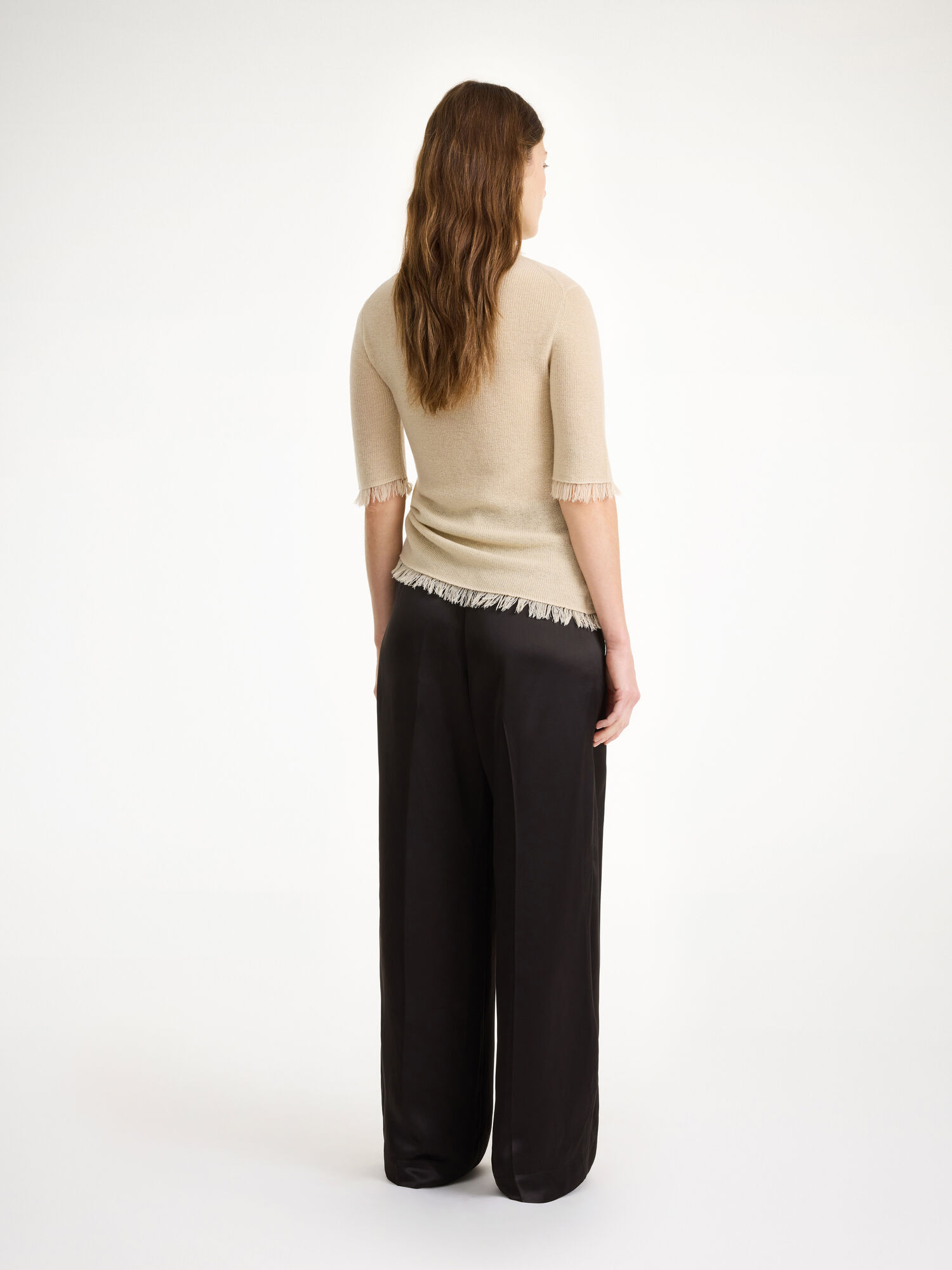 Portki By Malene Birger Cymbaria High-waisted Czarne | PL_BB15100