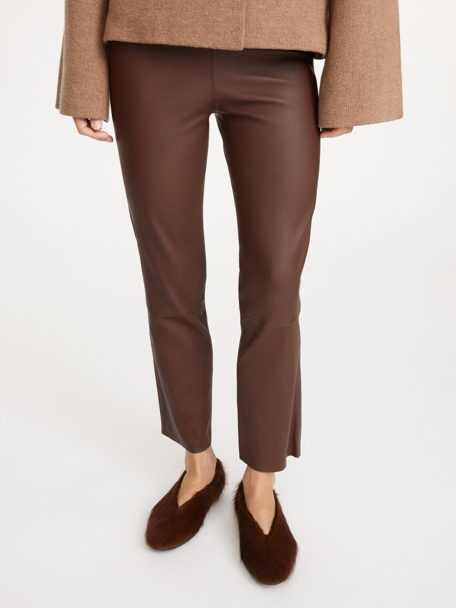 Portki By Malene Birger Florentina Leather Chestnut | PL_BB89759