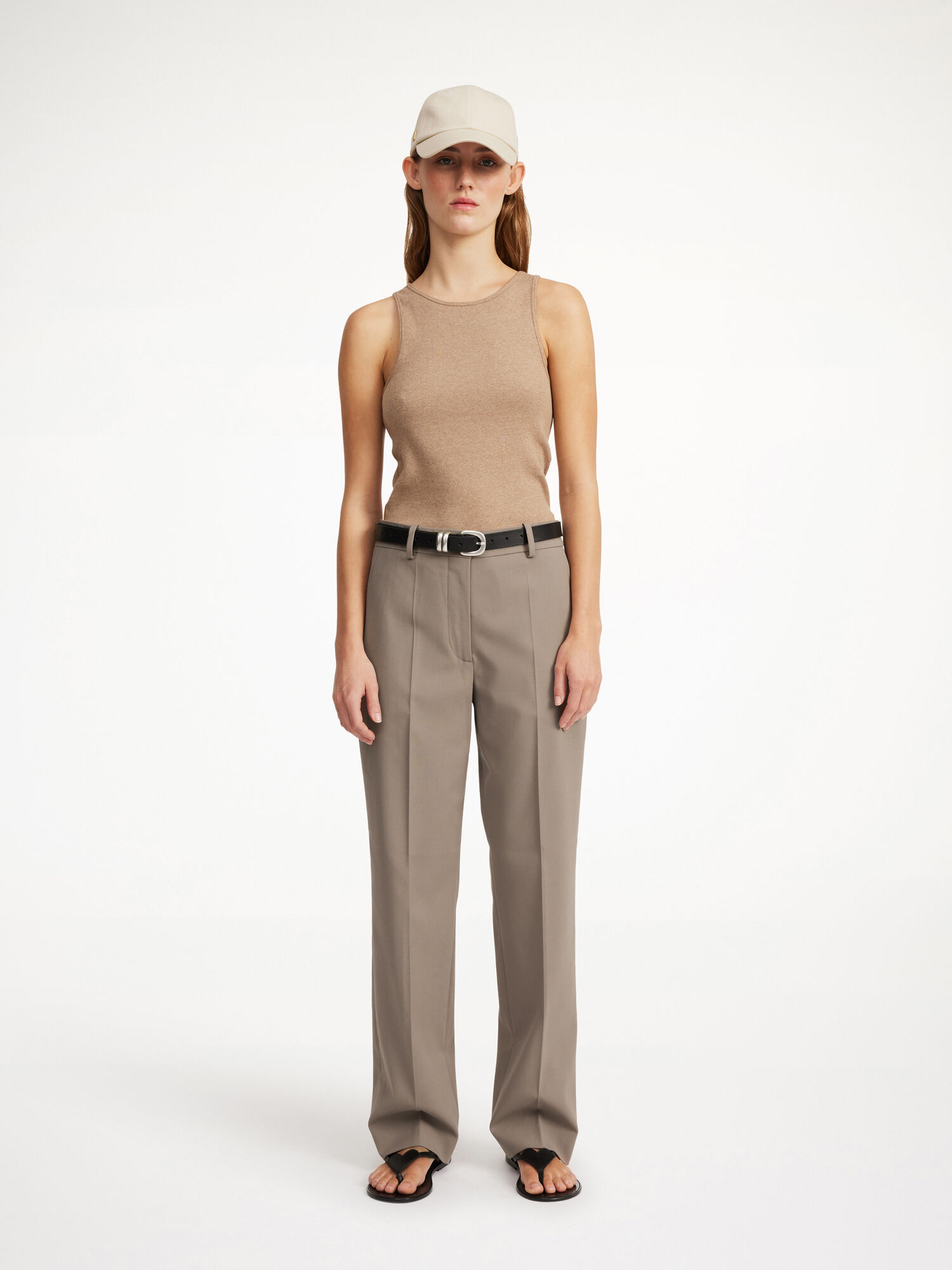 Portki By Malene Birger Igda Straight-leg Shitake | PL_BB46999