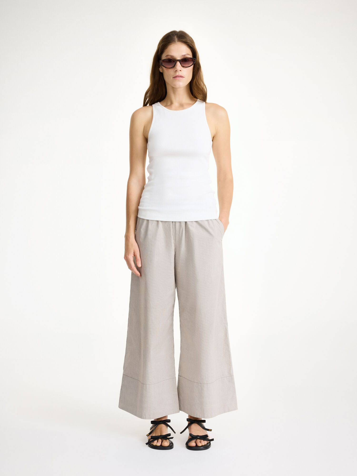 Portki By Malene Birger Luisa High-waisted Brązowe | PL_BB12641