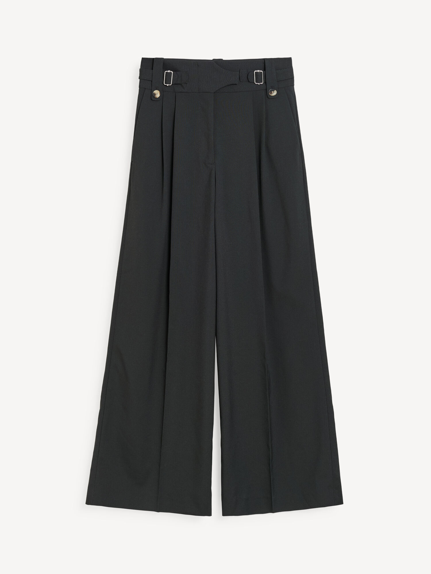 Portki By Malene Birger Taal High-waisted Czarne | PL_BB99461